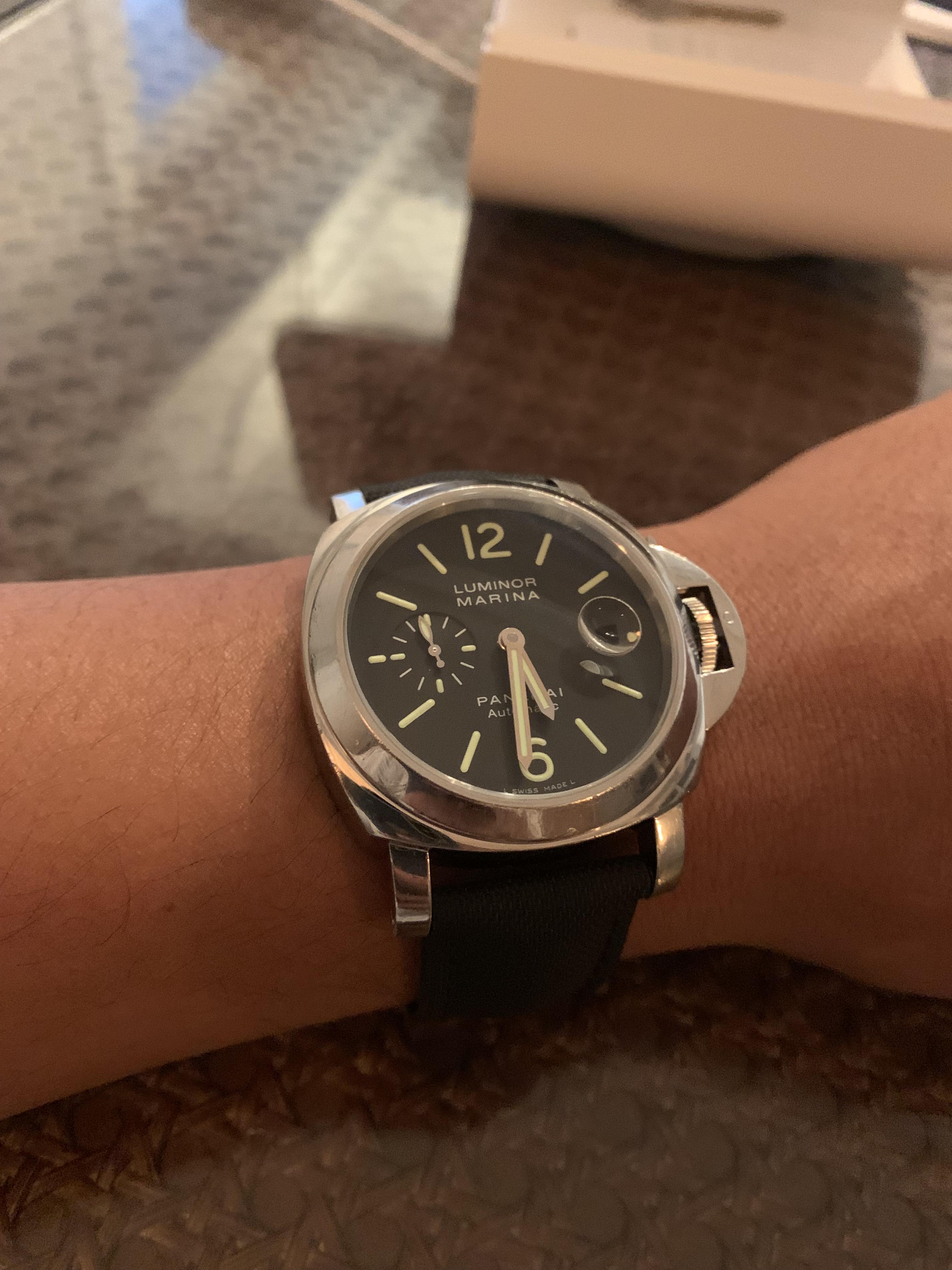 [PANERAI] PAM104 big watch on small 6in wrist Watches