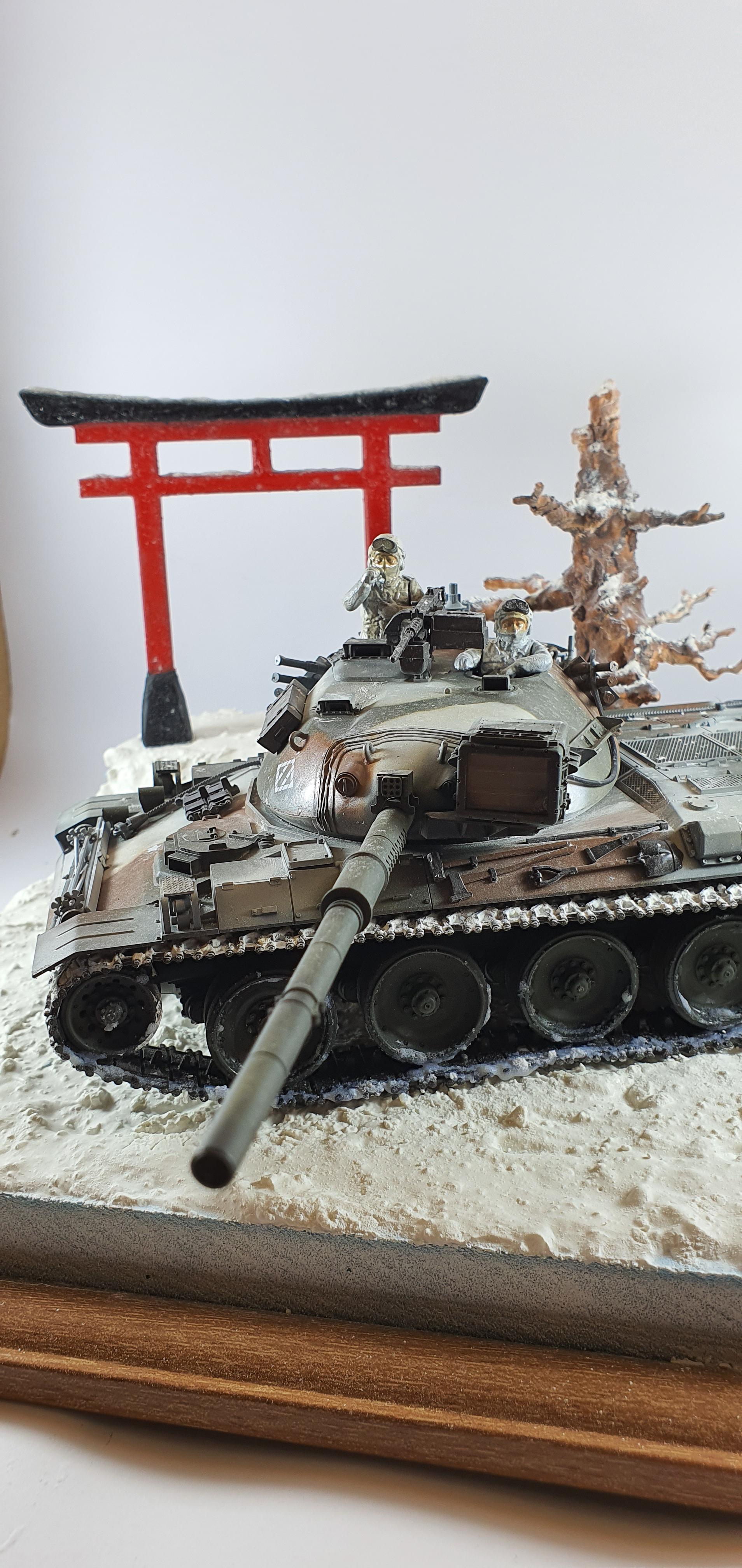 Just completed my Japanese diorama for my Type 74 r/modelmakers