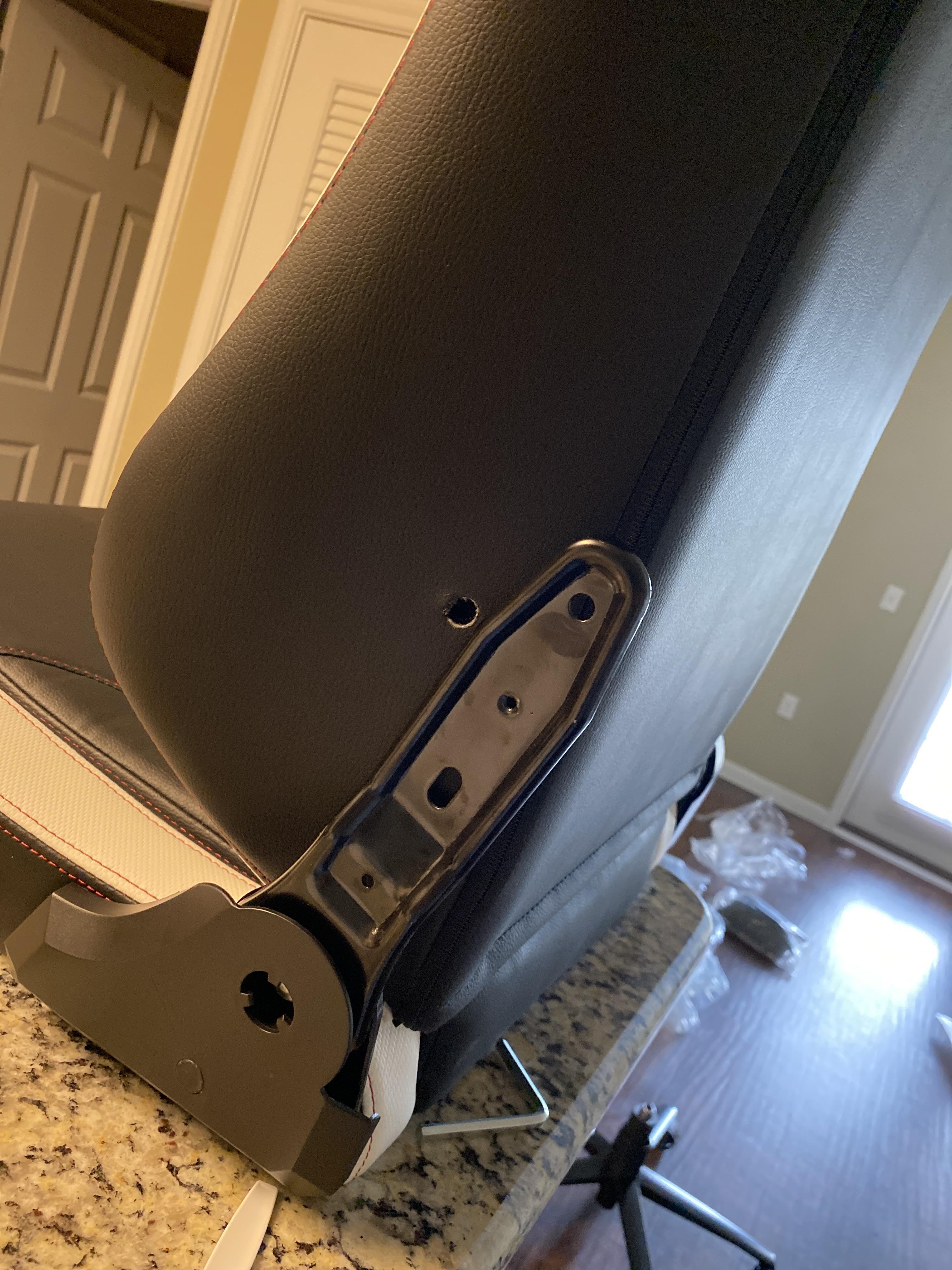 Did anyone have problems with the holes on the side of the back seat