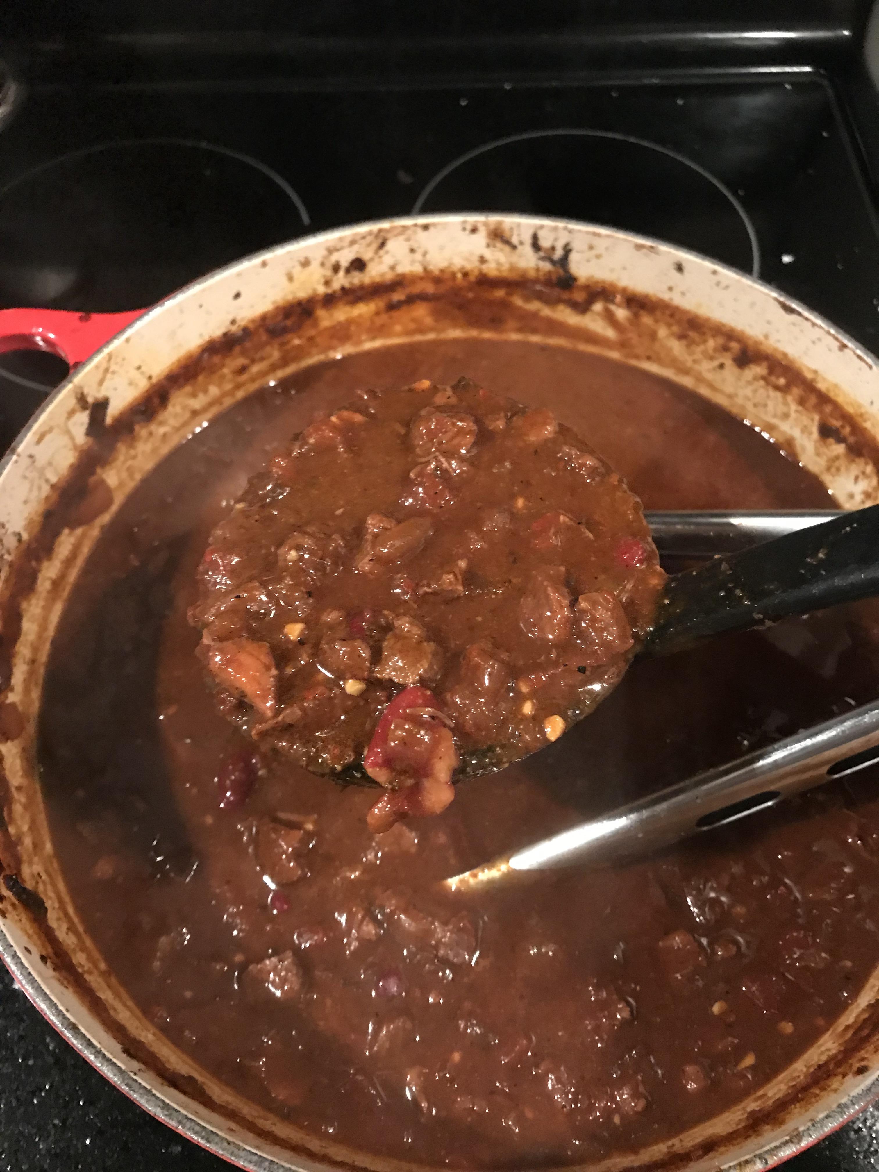 Made Kevin’s famous chili from the office, but my wife wouldn’t let me