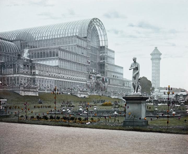 Crystal Palace built for the Great Exhibition of 1851 burnt down on the