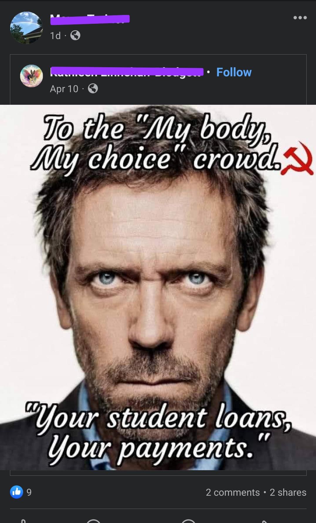 What does Dr House have to do with this??!! r/BoomersBeingFools