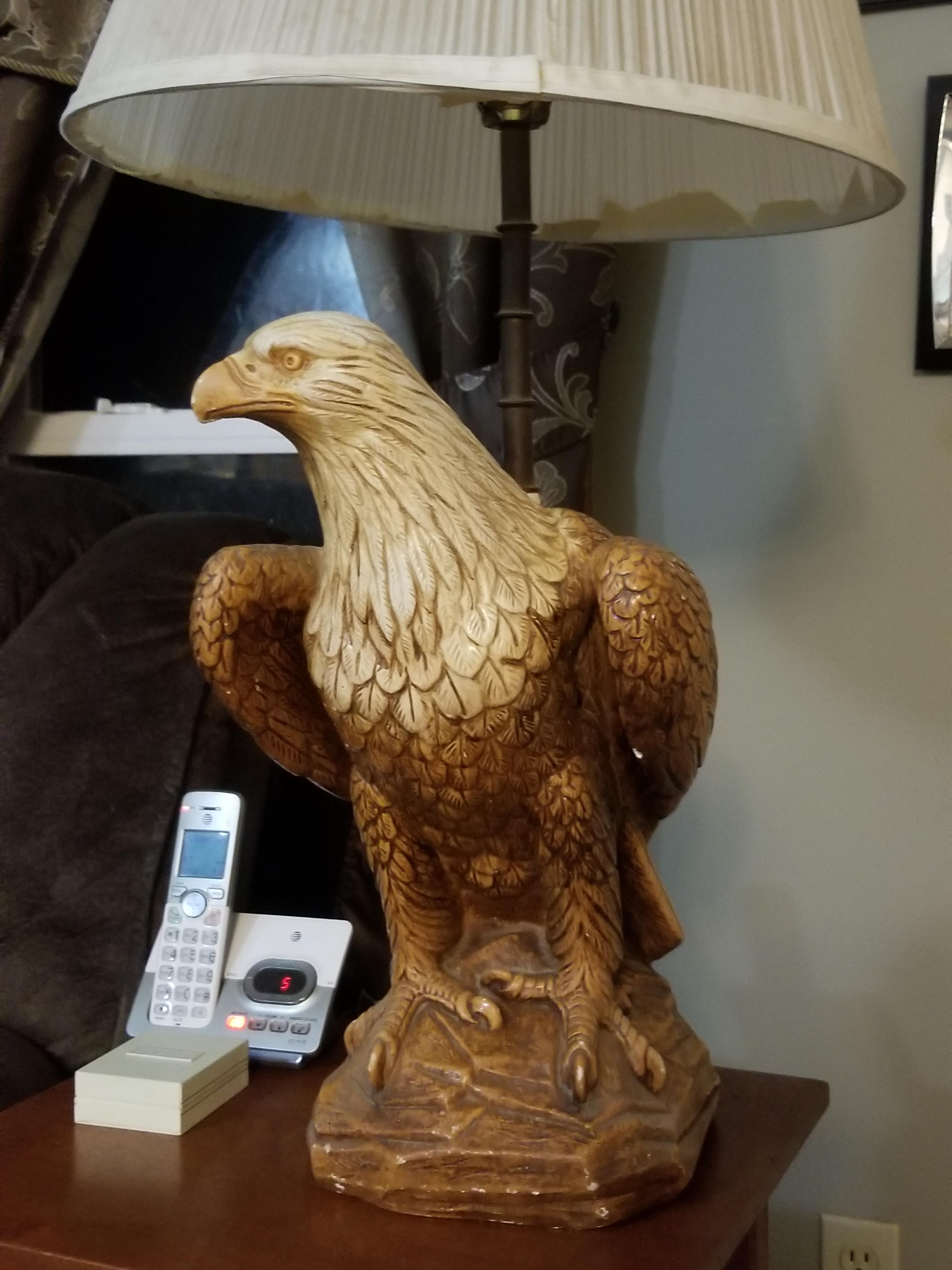 Help! Does anyone have any info on this Eagle lamp? I've never seen