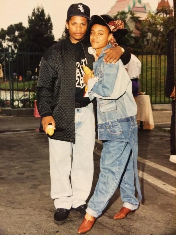 EazyE and Jada Pinkett Smith, 1990s. r/OldSchoolCool