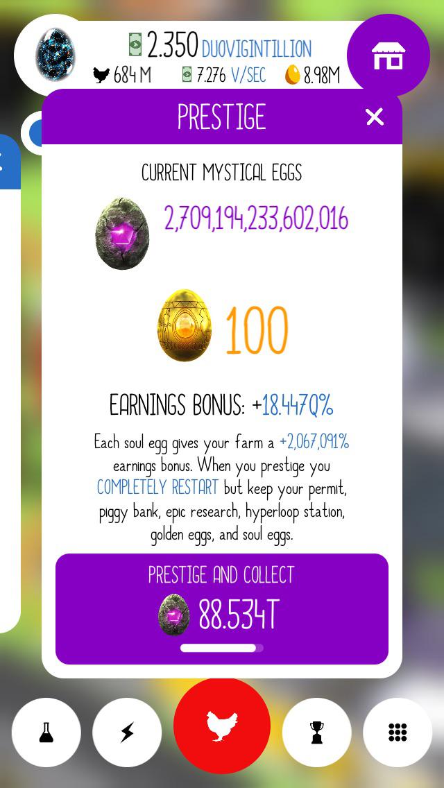 100 Prophecy Eggs!!!! r/EggsInc