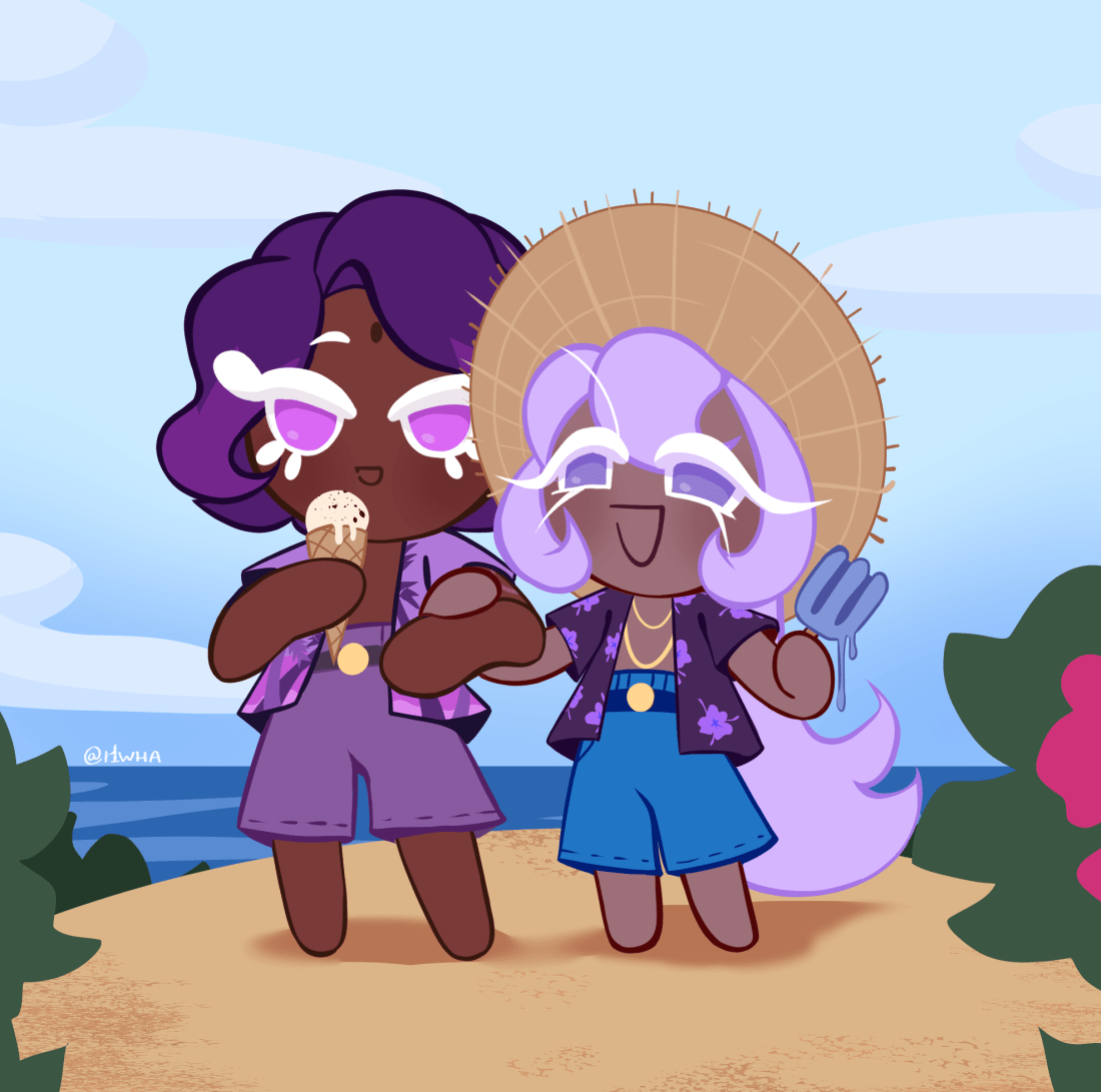 Lilac and Yogurt Cream on vacation! (ILWHA) Cookierun