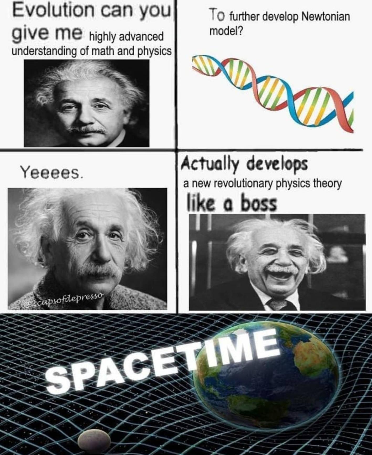 An actually good physics meme for once. physicsmemes