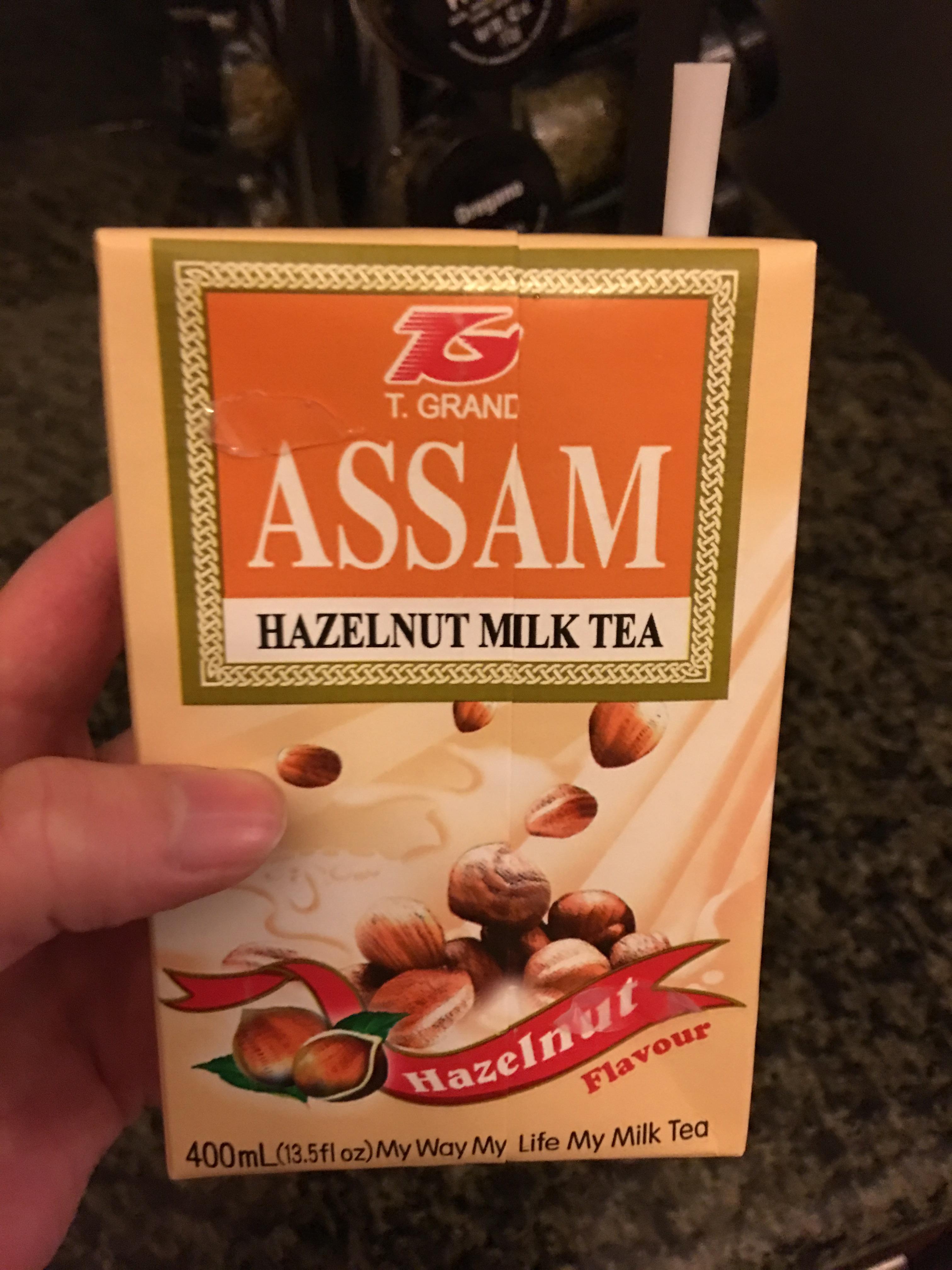 Yet another box tea! This time a delicious hazelnut milk tea! I might