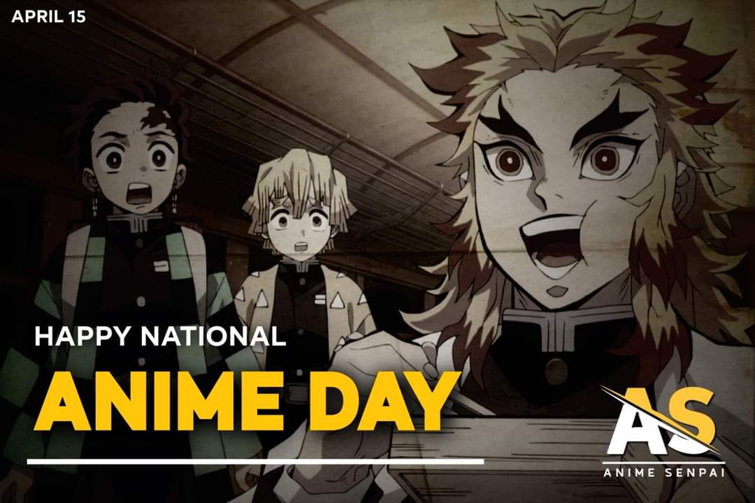 National Anime Day is a thing apparently 👀🌸 DemonSlayer