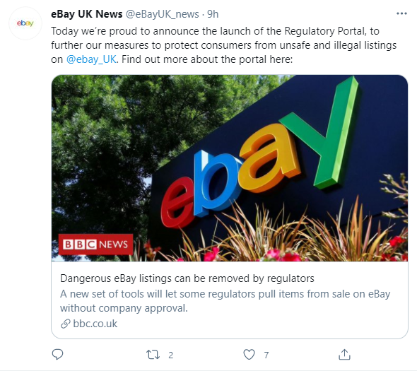 eBay launches Regulatory Portal that allows Consumer Safety Regulators to directly take down