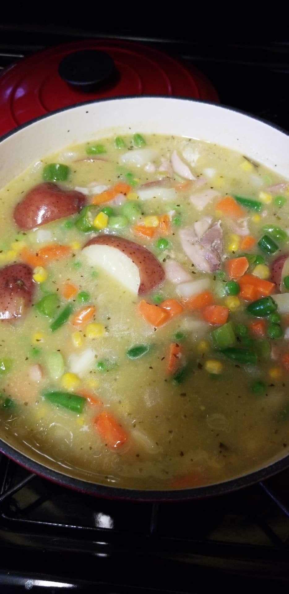 Generic enameled cast iron dutch oven from HEB. r/castiron