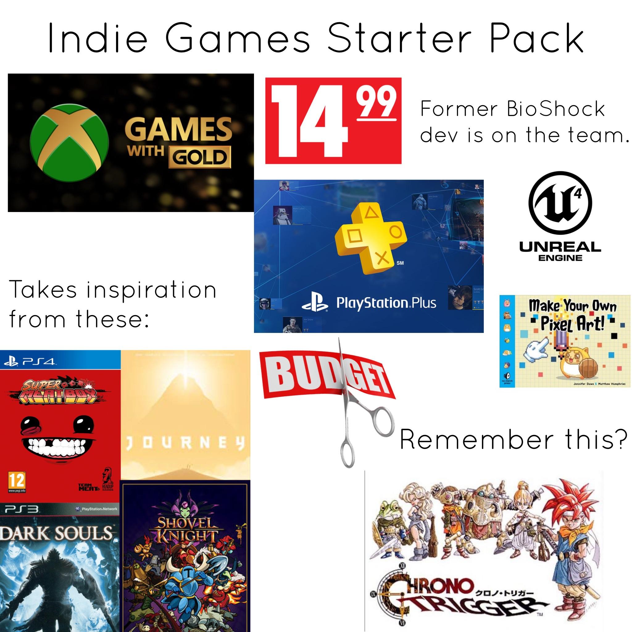 Indie games starter pack starterpacks