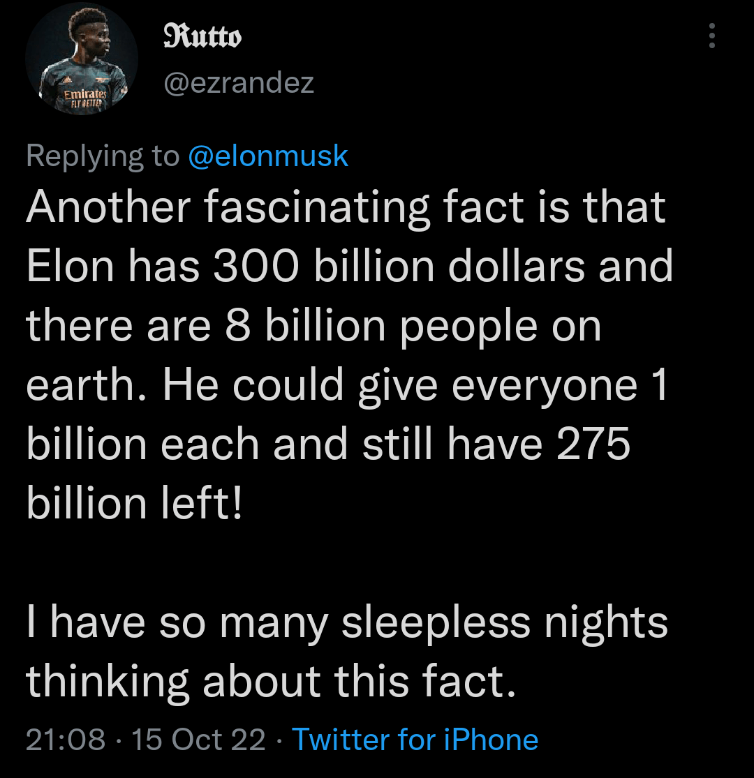 We could all be billionaires if Elon Musk wanted r/facepalm