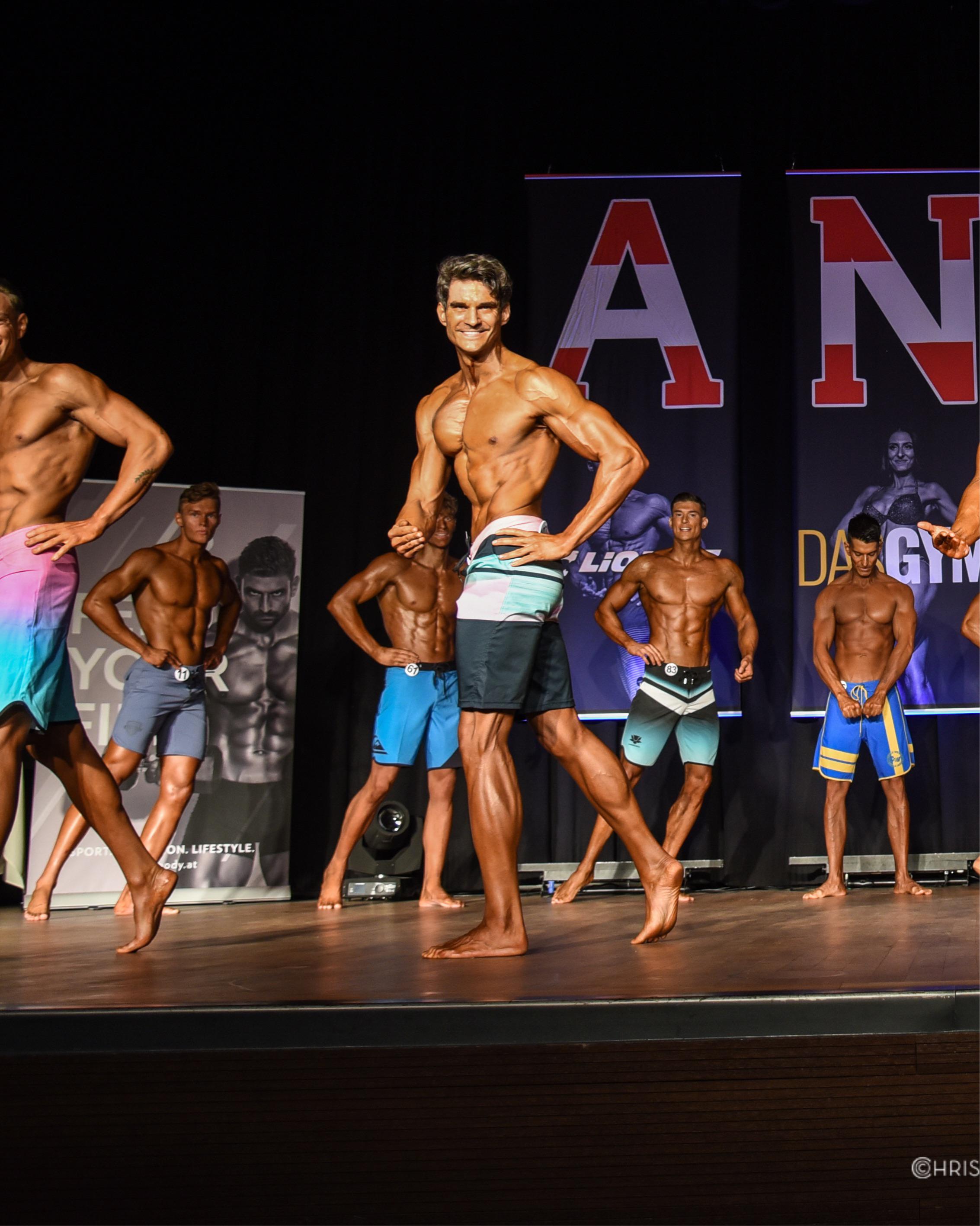 Austrian Natural Men’s Physique competition. 5th Place (M34) r/bodybuilding