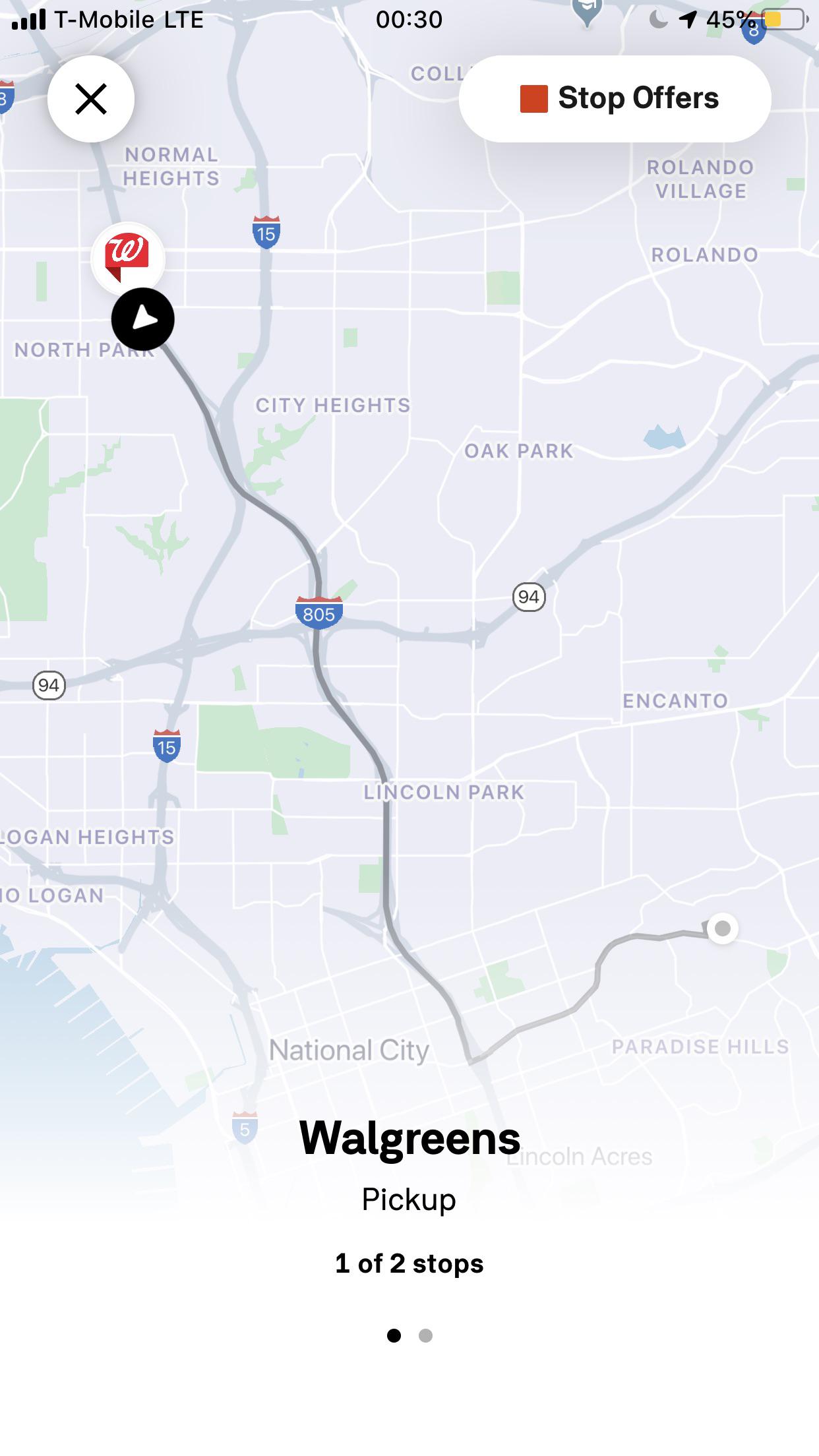 Why take a 2item Walgreens order 10 mins away? Because I already