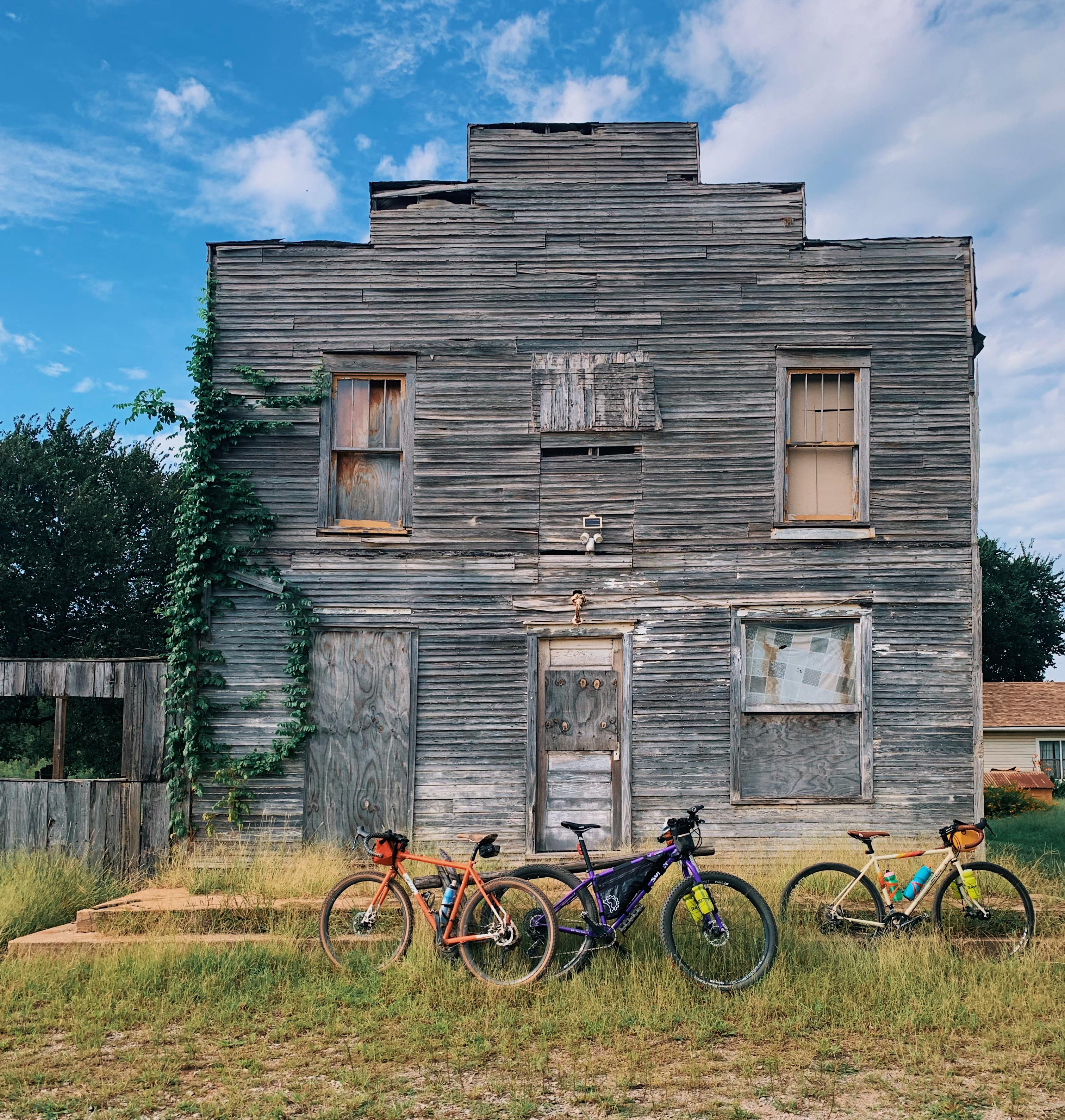 visited an abandoned general store in Ingalls, Oklahoma on today’s ride
