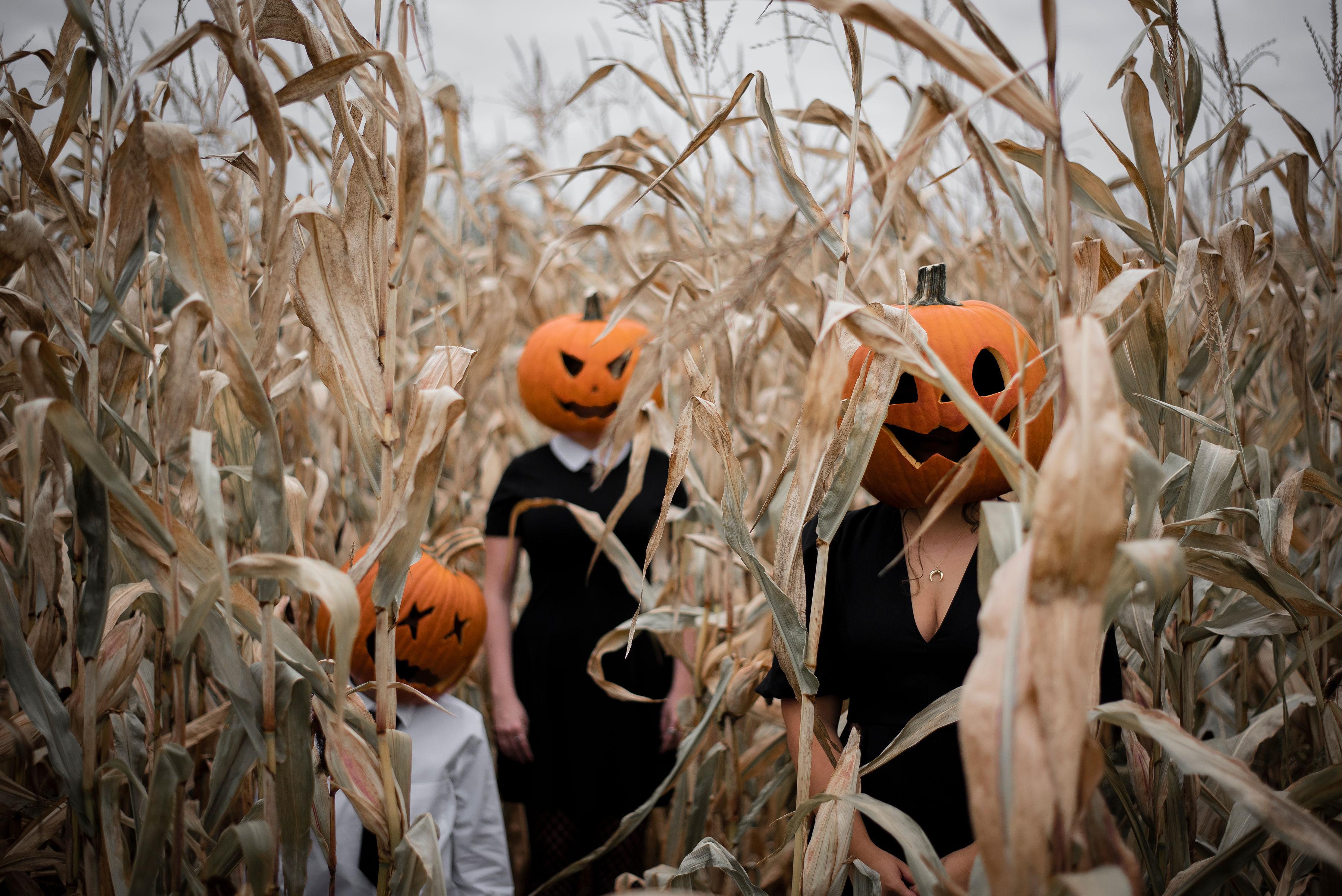 The results of a spooky photoshoot I organized with my two best friends