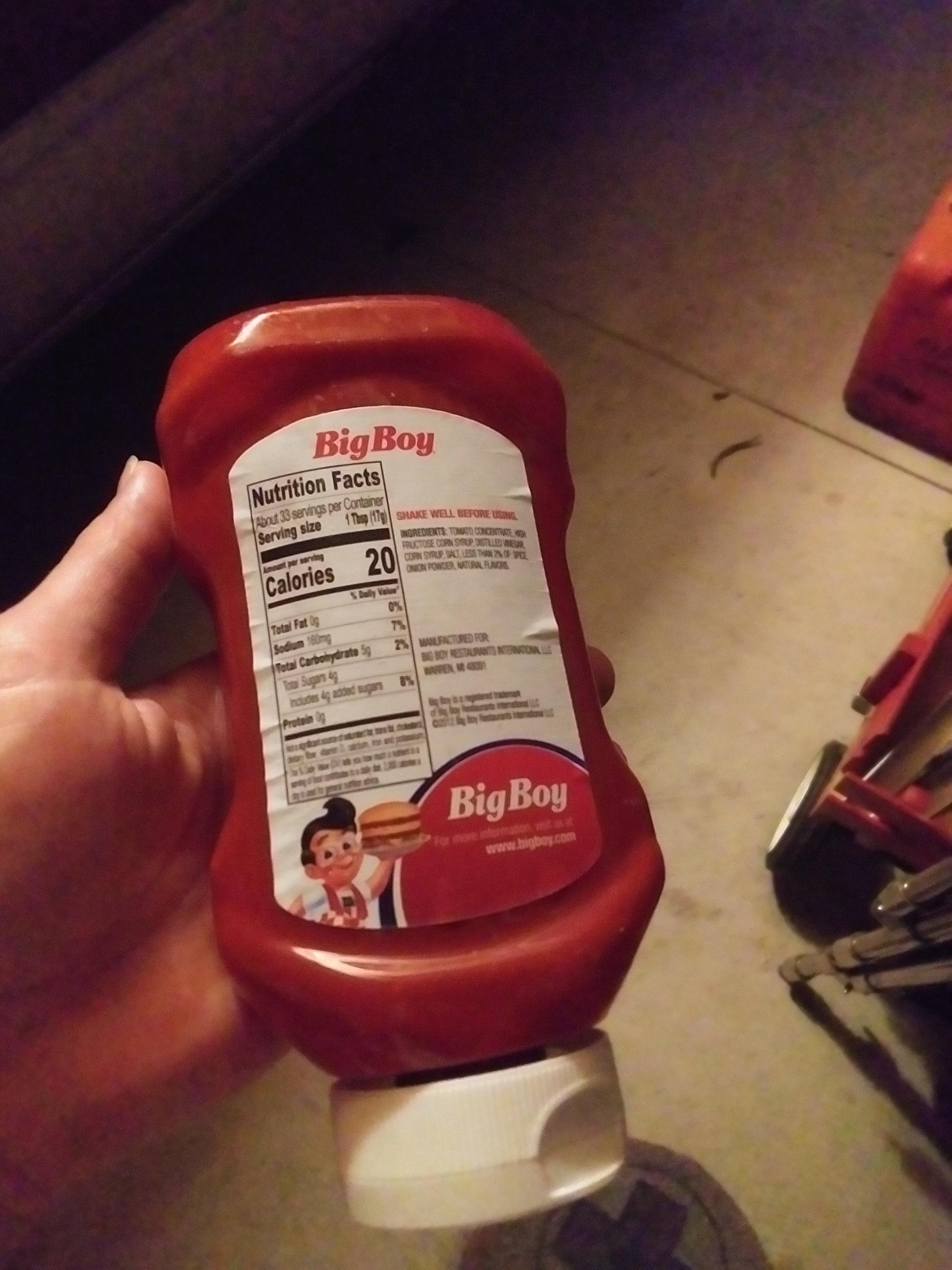 The ketchup bottles at my work are PETE(1) plastic while the caps are