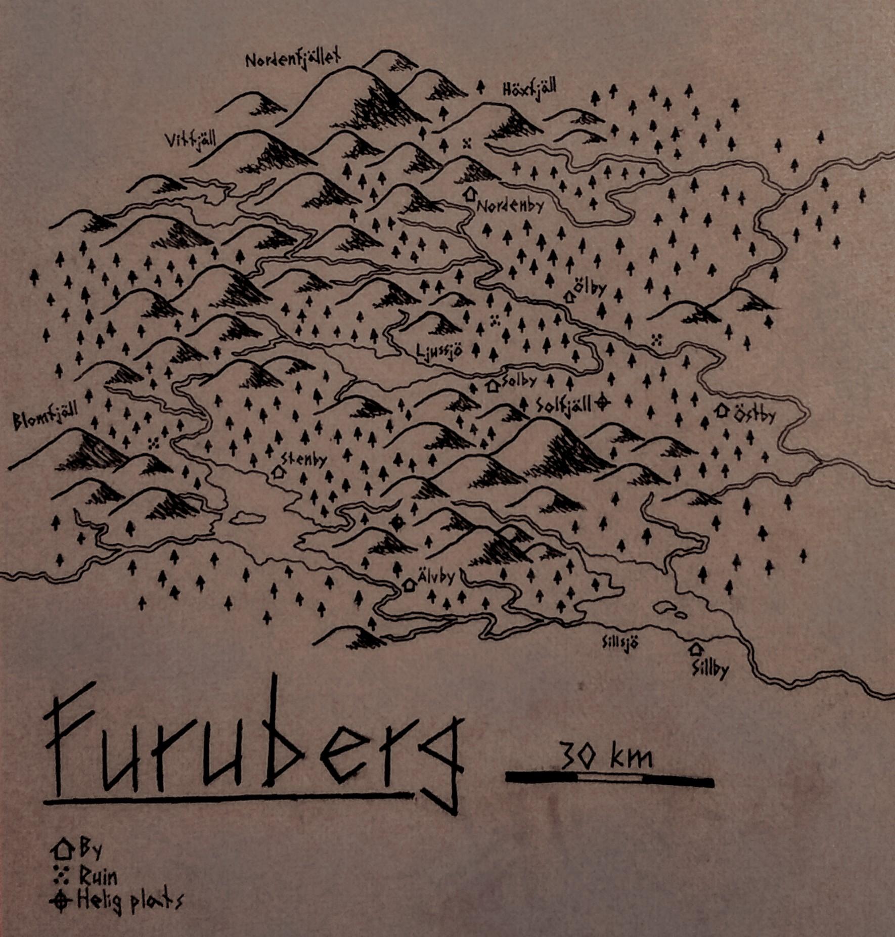 I drew this map in a few hours to decorate the cover of my