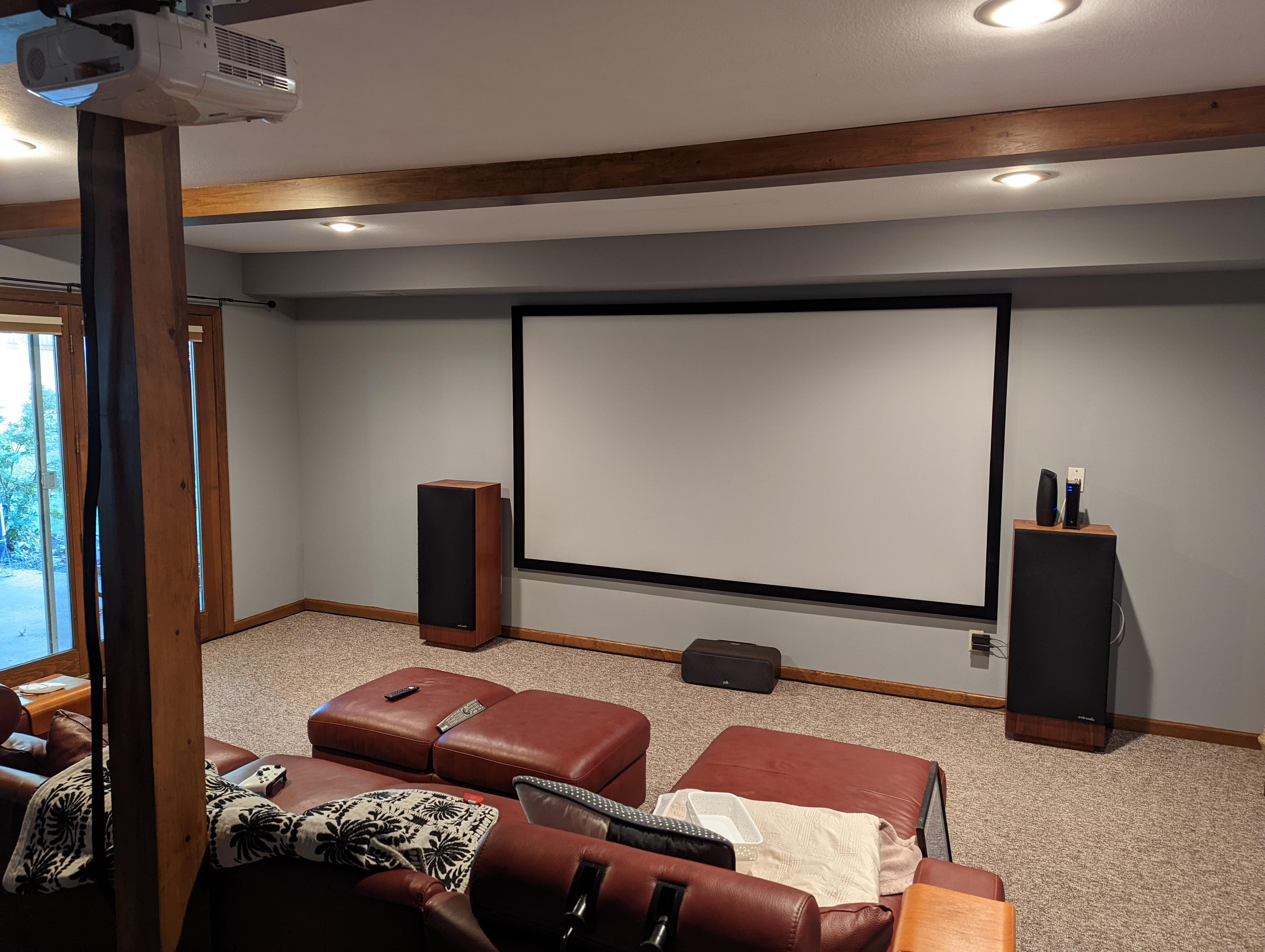 options for center channel placement? r/hometheater