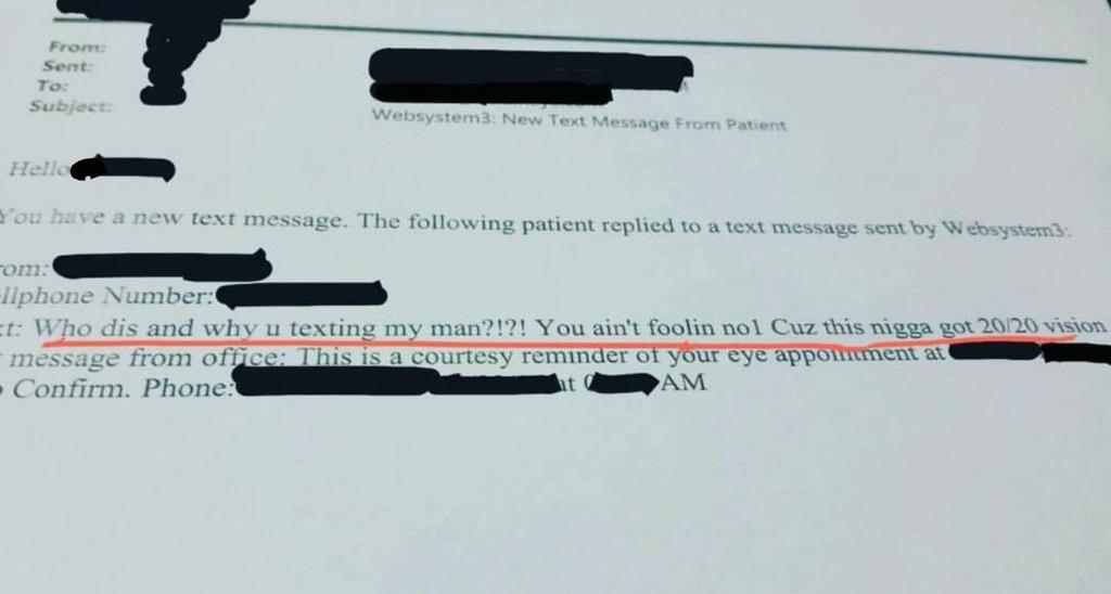 Who's Optometrist and why's she texting you? r/funny