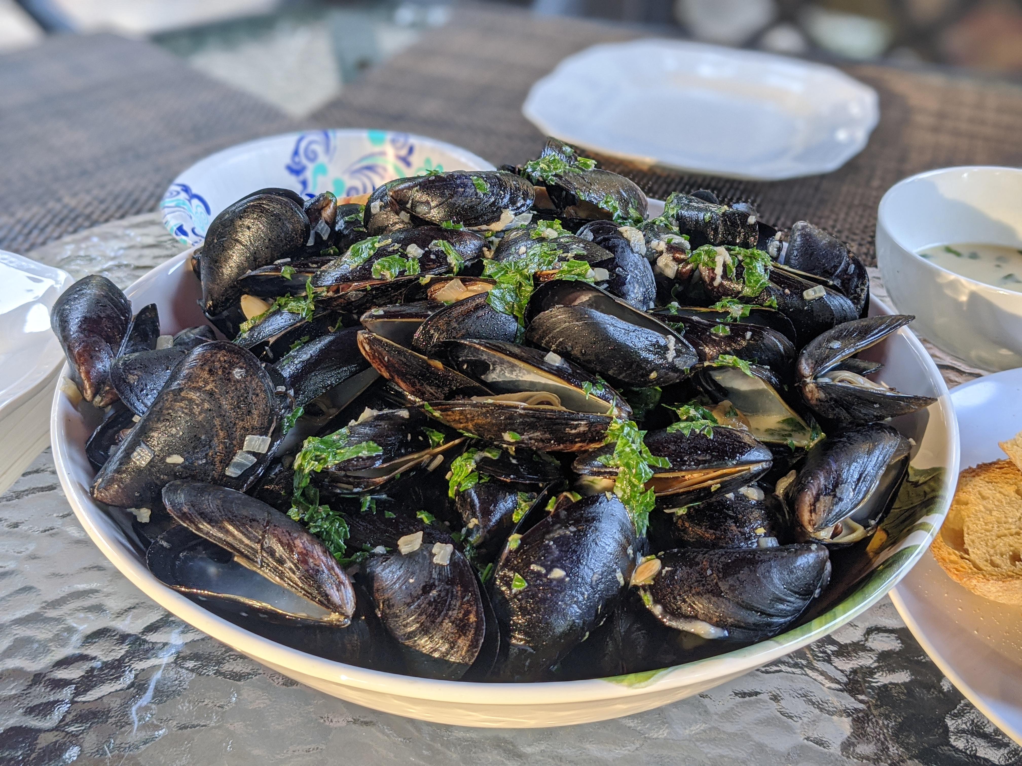 [Homemade] 4 Pounds of Mussels r/food