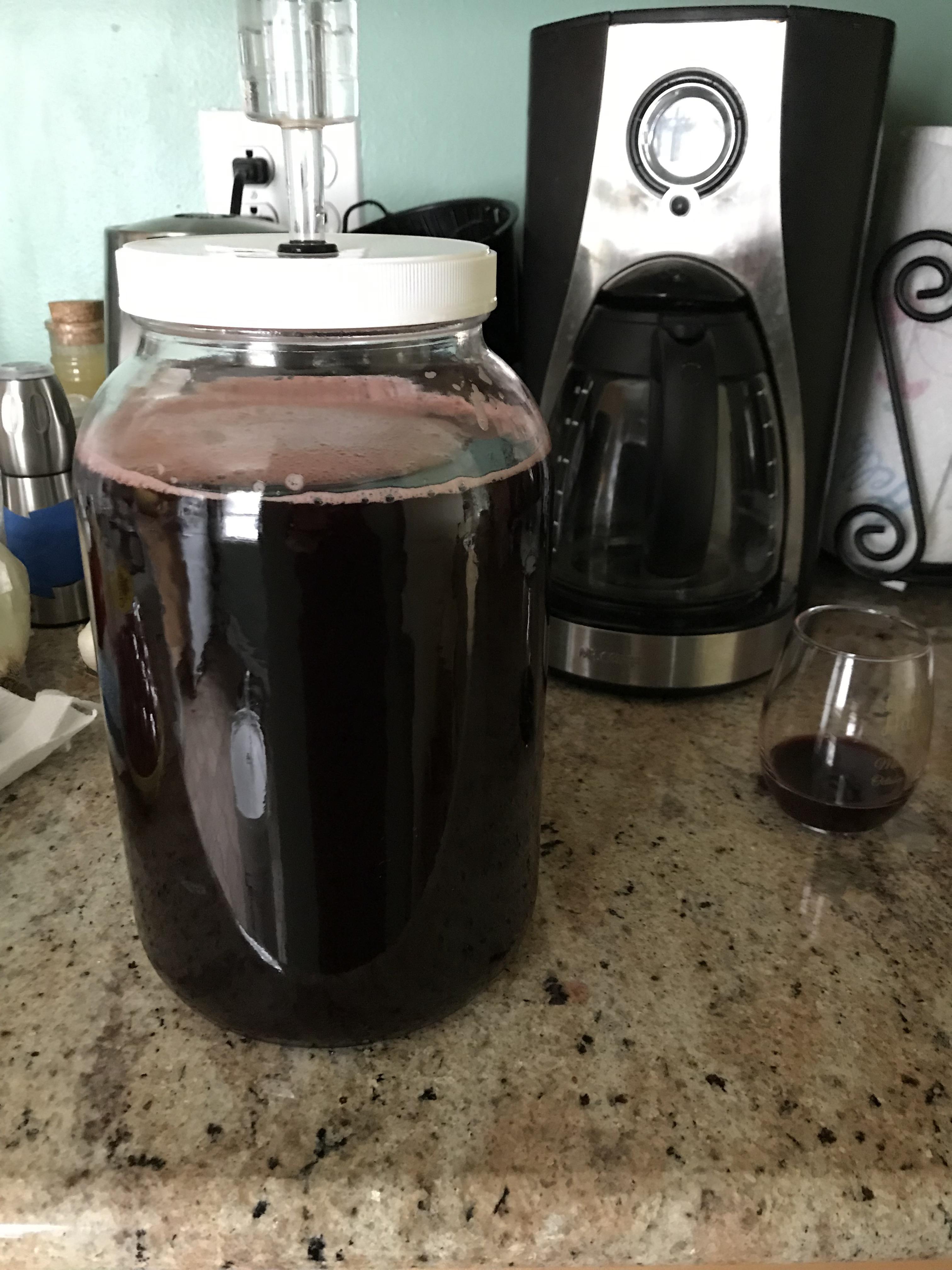 Black current black pepper wine r/winemaking
