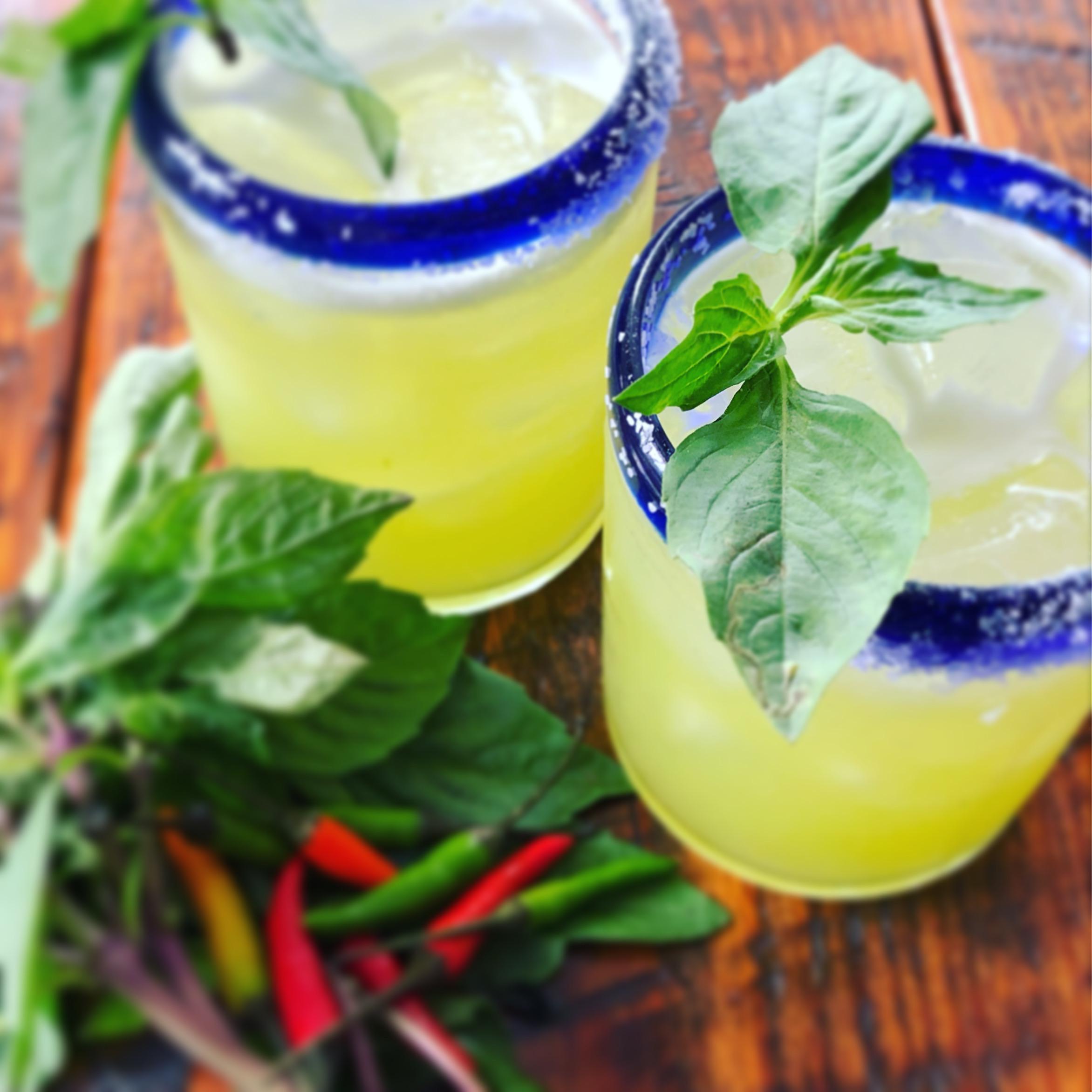 Thai chili & basil margaritas r/cocktails