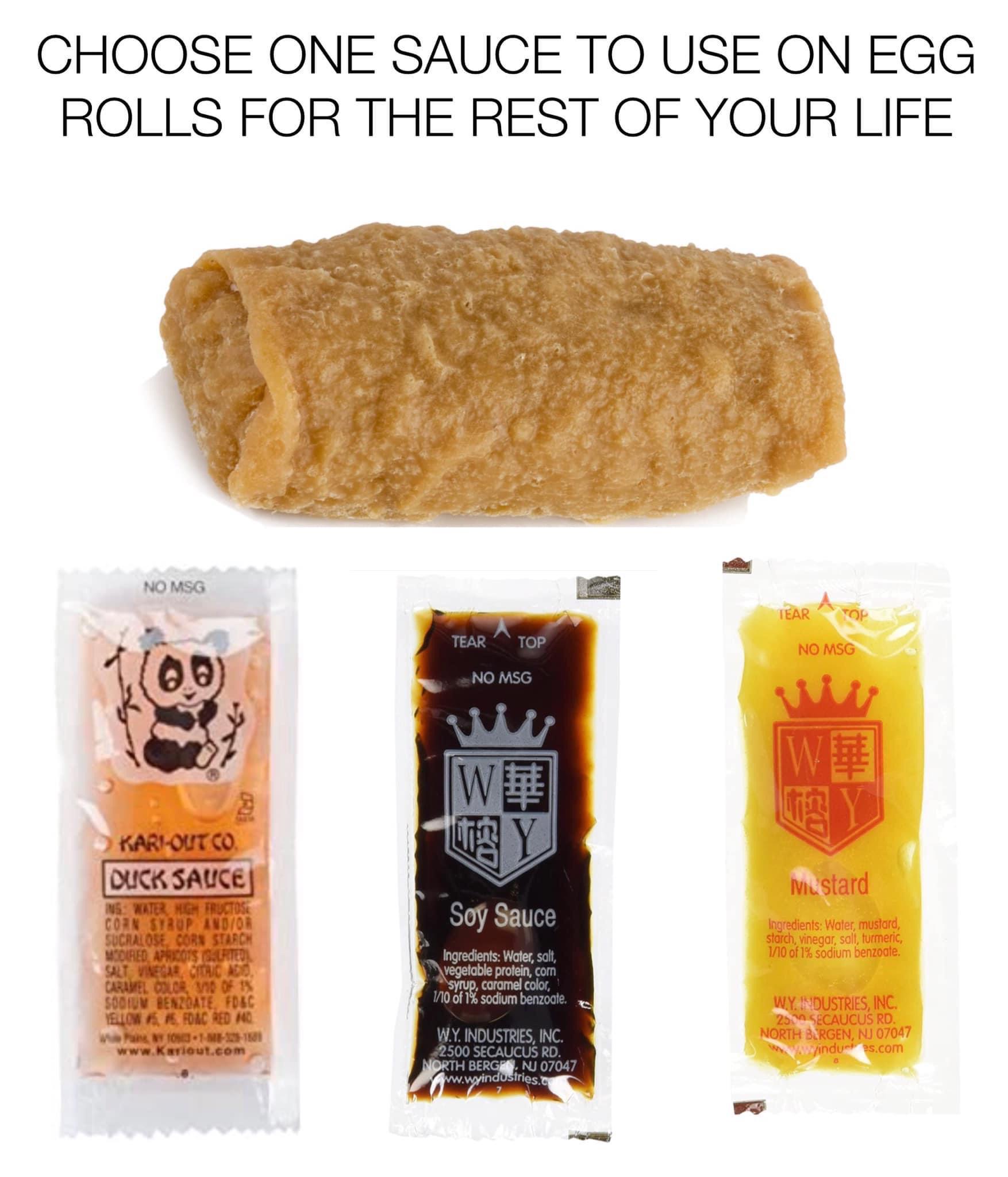 Which egg roll sauce will you choose? PollsAndSurveys
