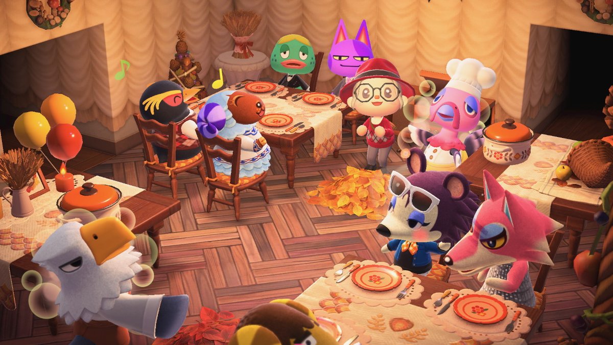 The Thanksgiving décor has historically been pretty tacky! ACNH Turkey