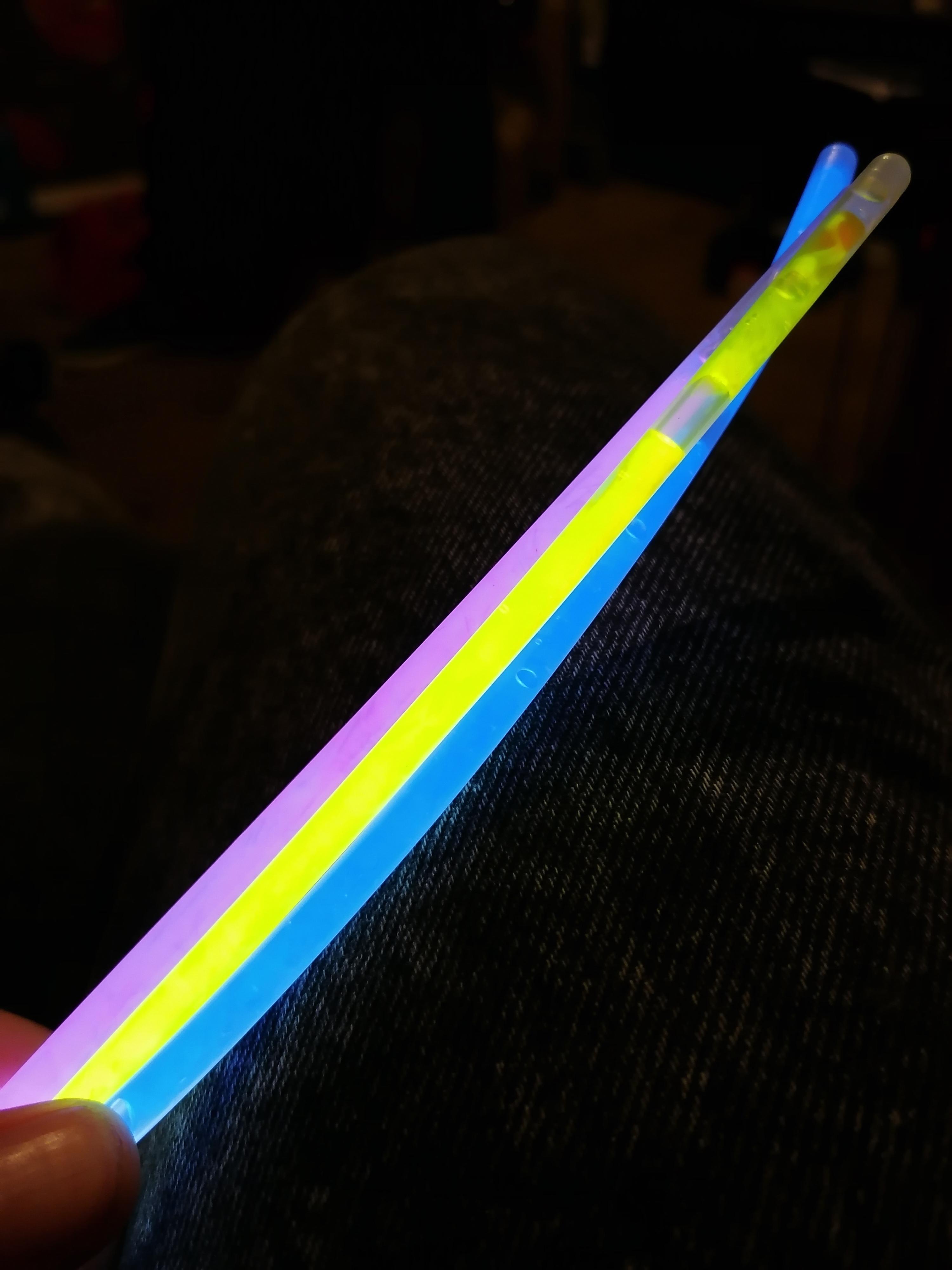 Cracked some glow sticks and they just so happened to be the right