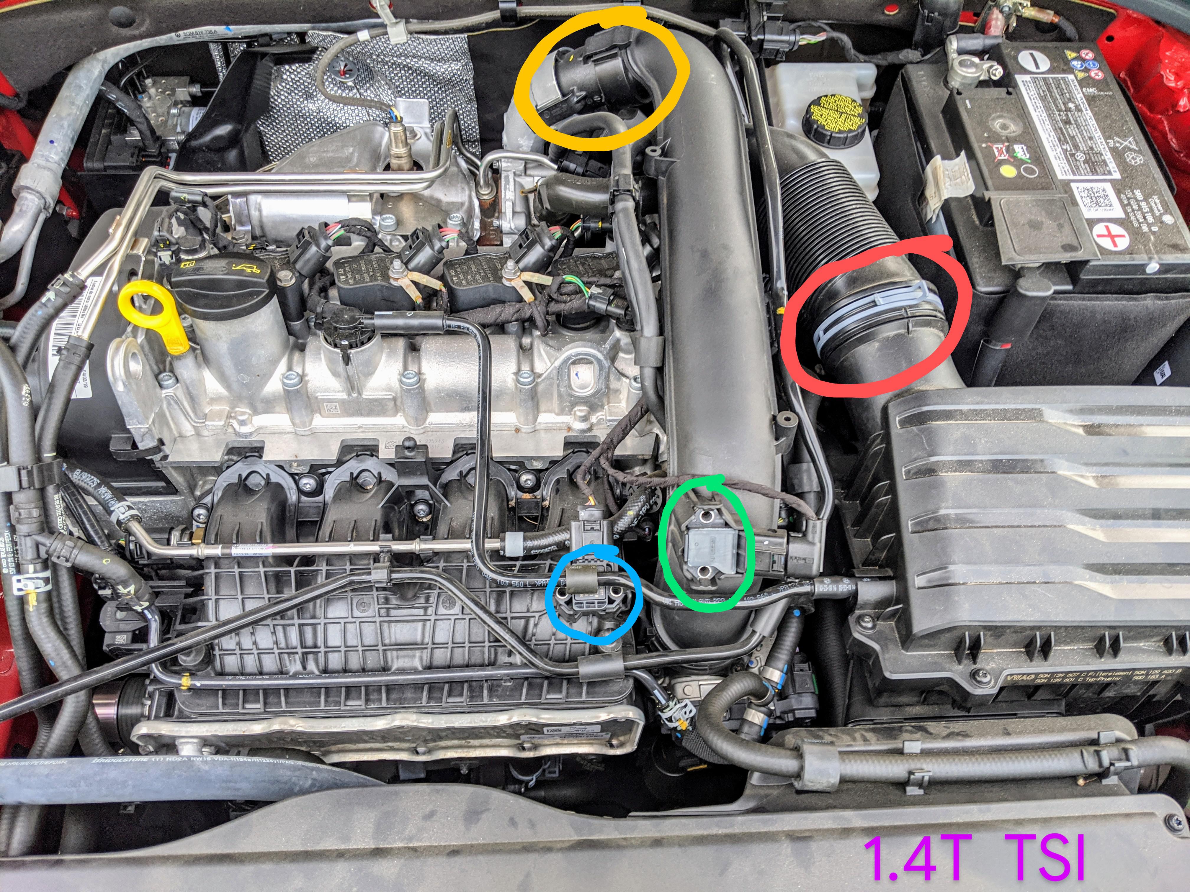 Where to spray SeaFoam/CRC intake valve cleaner on 2019 (mk7) VW Jetta