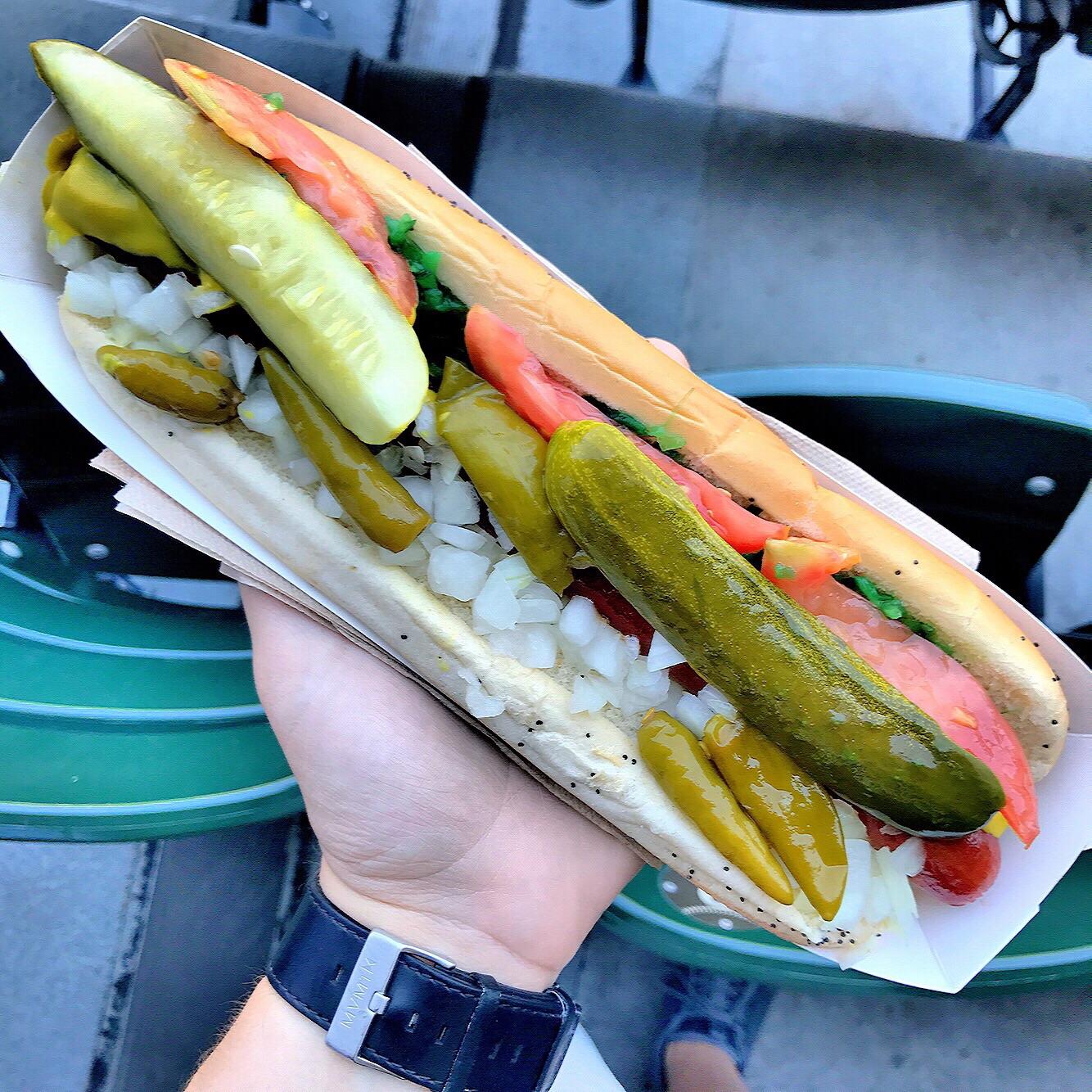 [I ate] Footlong Chicagostyle hot dog r/food
