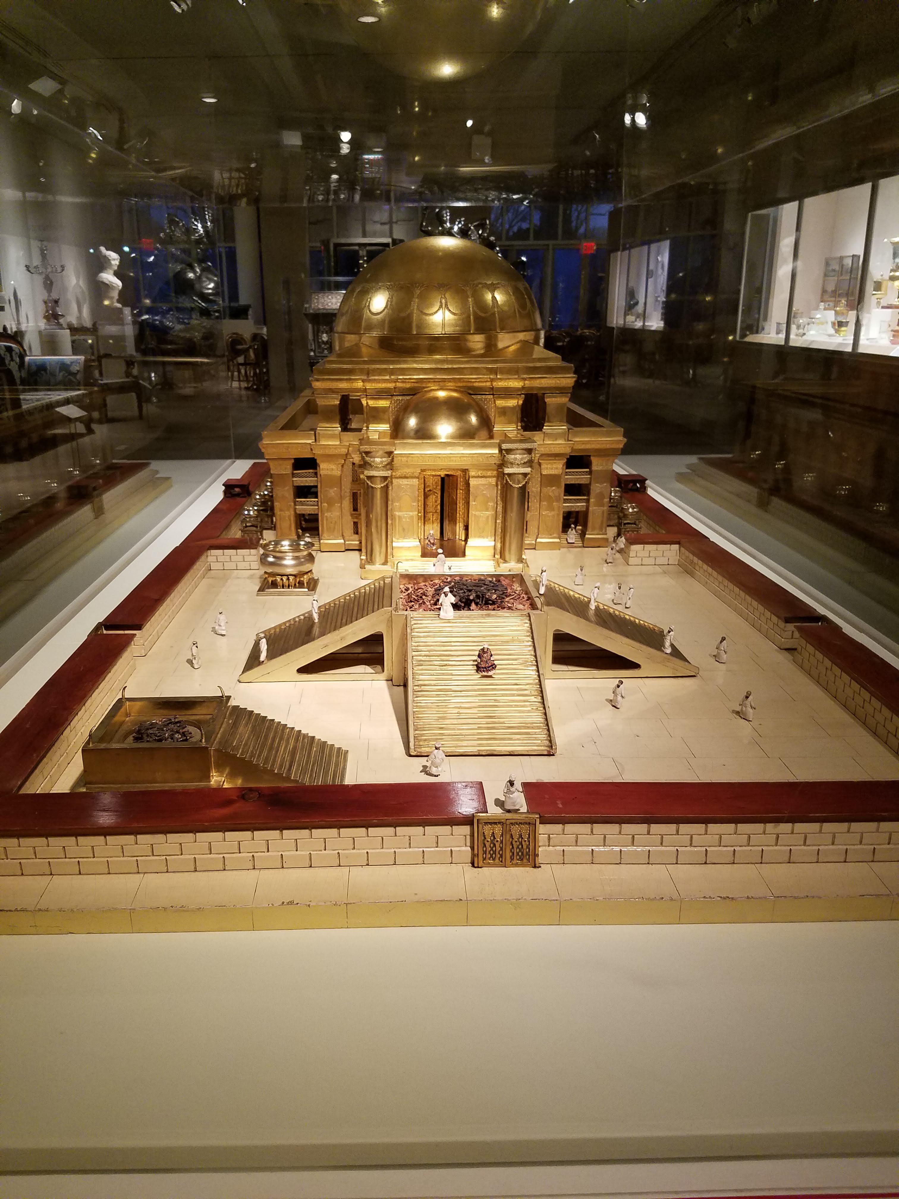 Architectural model of King Solomon's Temple in Jerusalem. From a