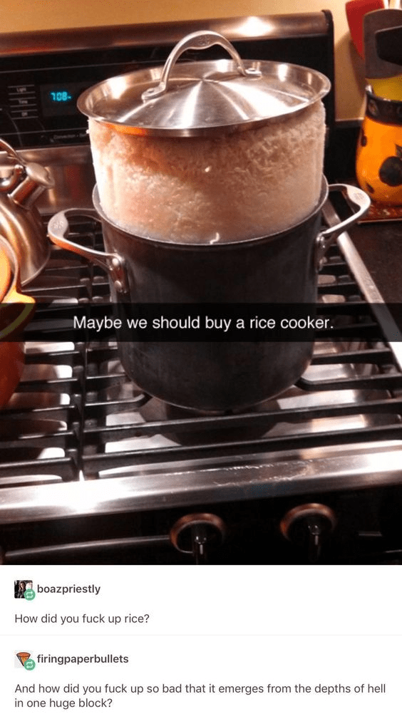 Rice cooker r/tumblr