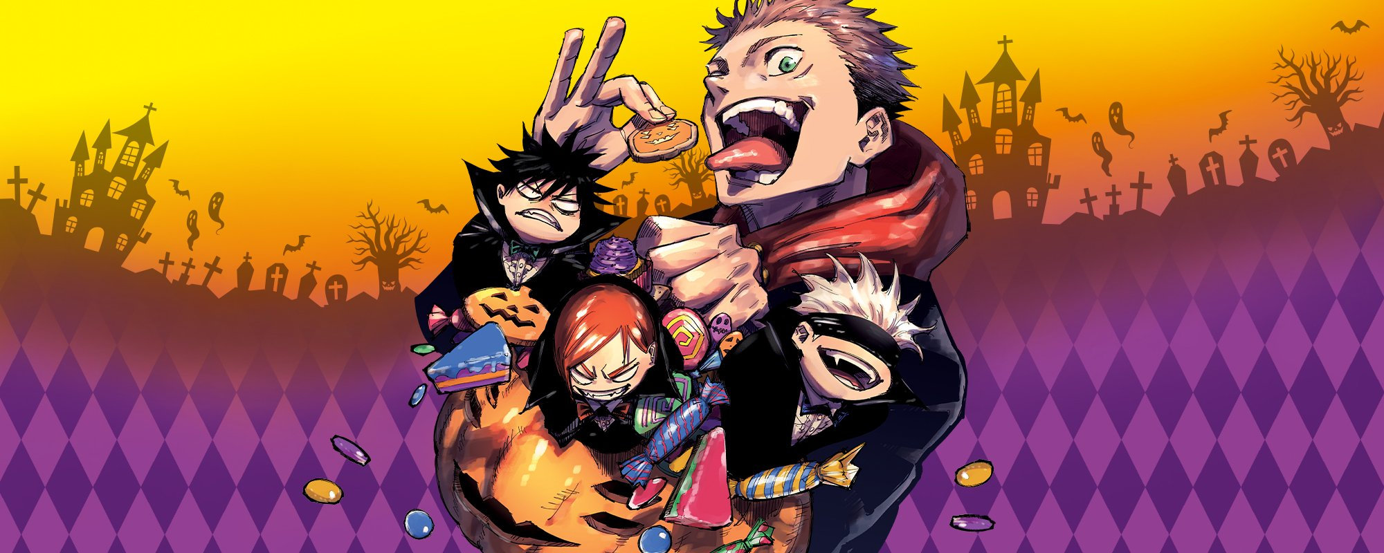 "Jujutsu Kaisen" Halloween Banner JuJutsuKaisen