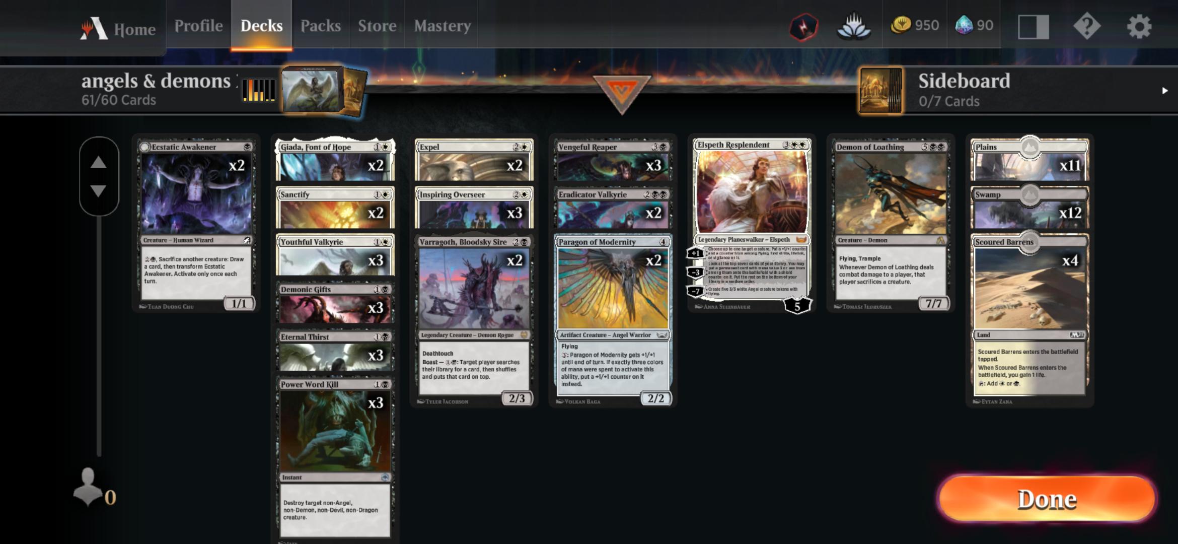 my angel and demon deck r/MagicArena