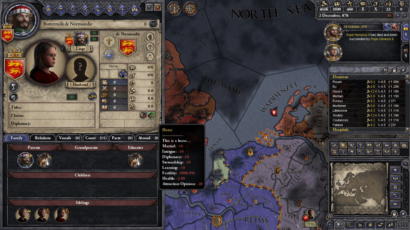 had some "fun" with console command CrusaderKings