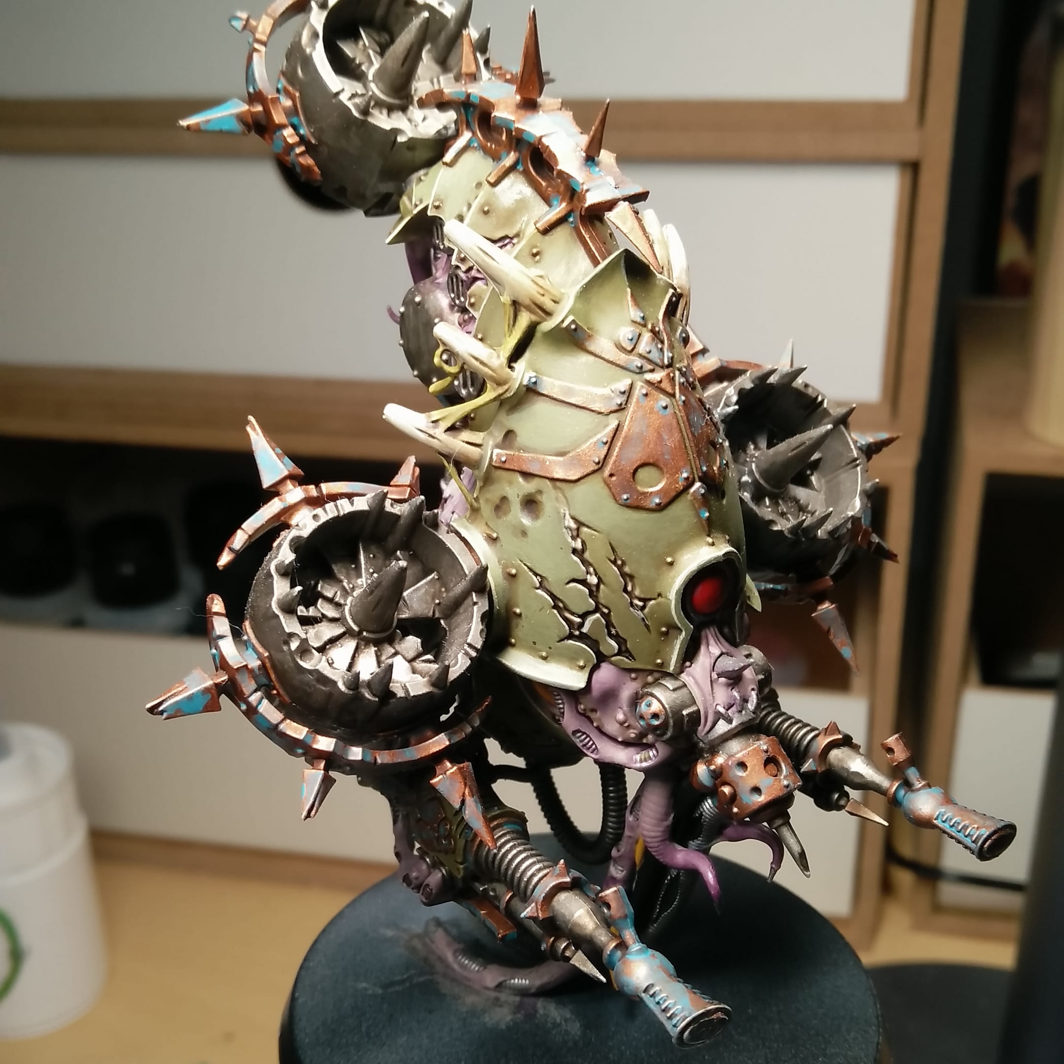 First time painting something this large. Nurgle models are pretty fortunately. r