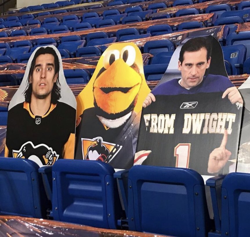 Some interesting fans in the crowd tonight penguins