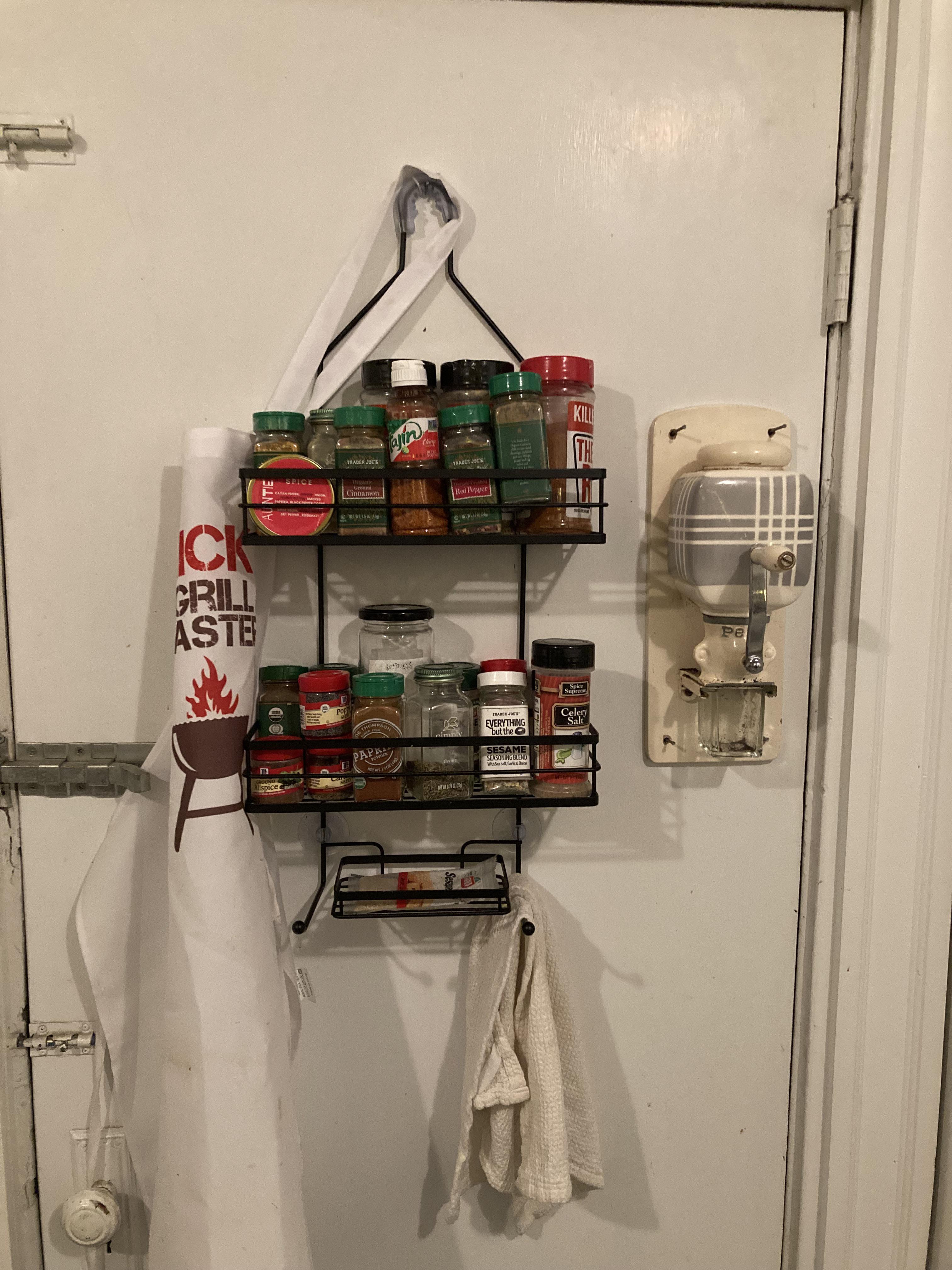 Turned an extra shower caddy into a spice rack r/Frugal
