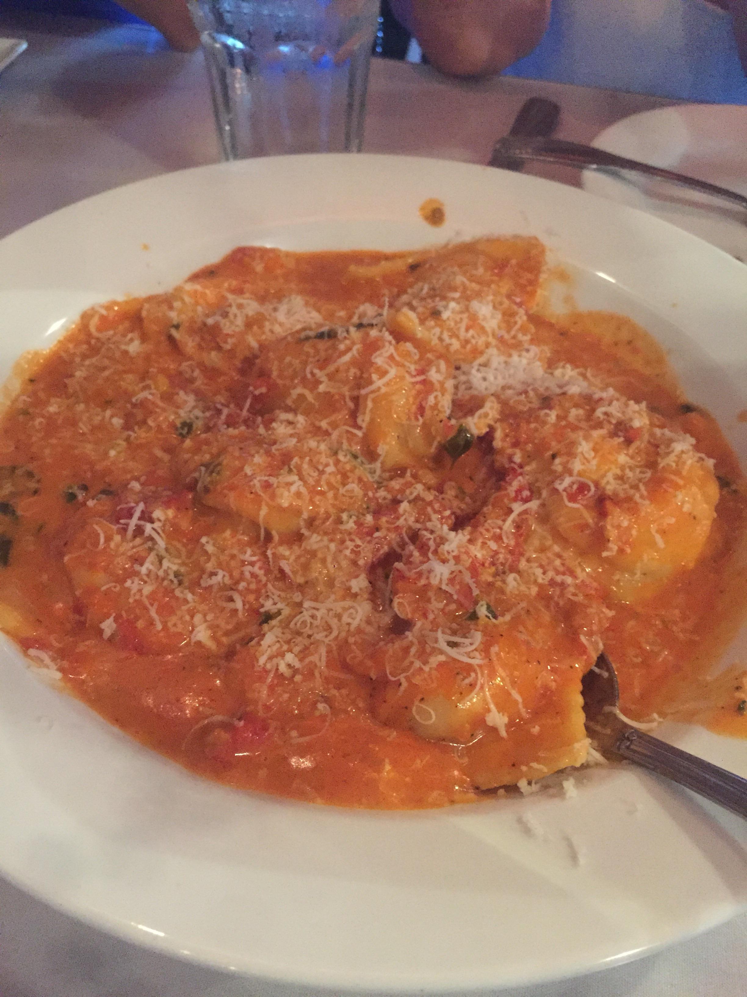 Lobster ravioli from Rinos in East Boston. It's basically crack. [OC