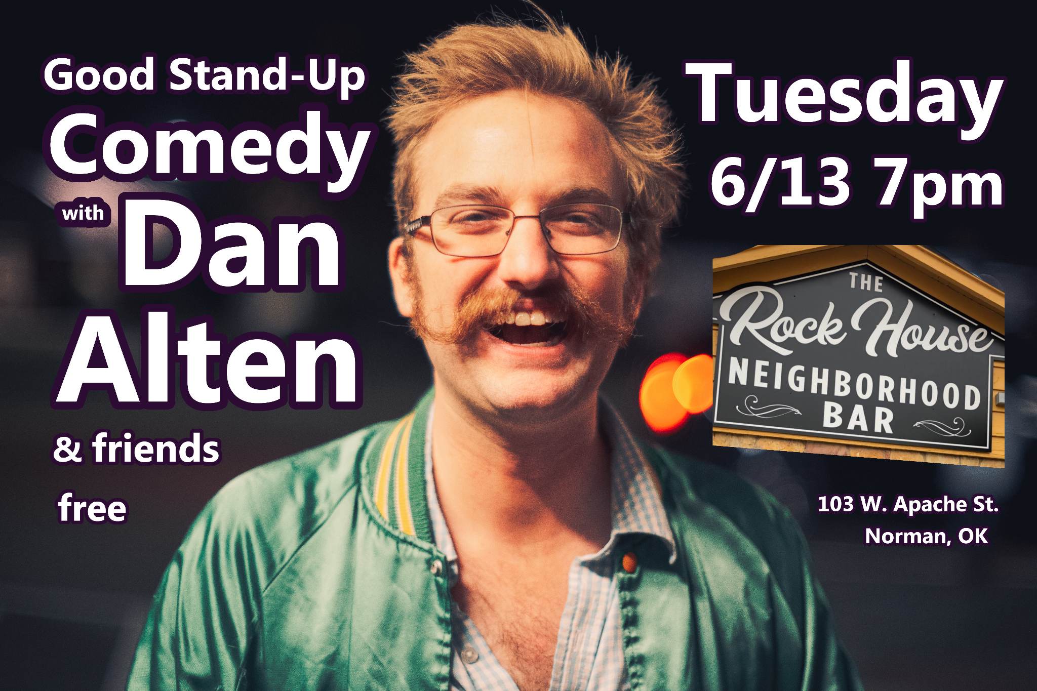 Comedian Dan Alten coming to Rock House Bar for free this Tuesday at