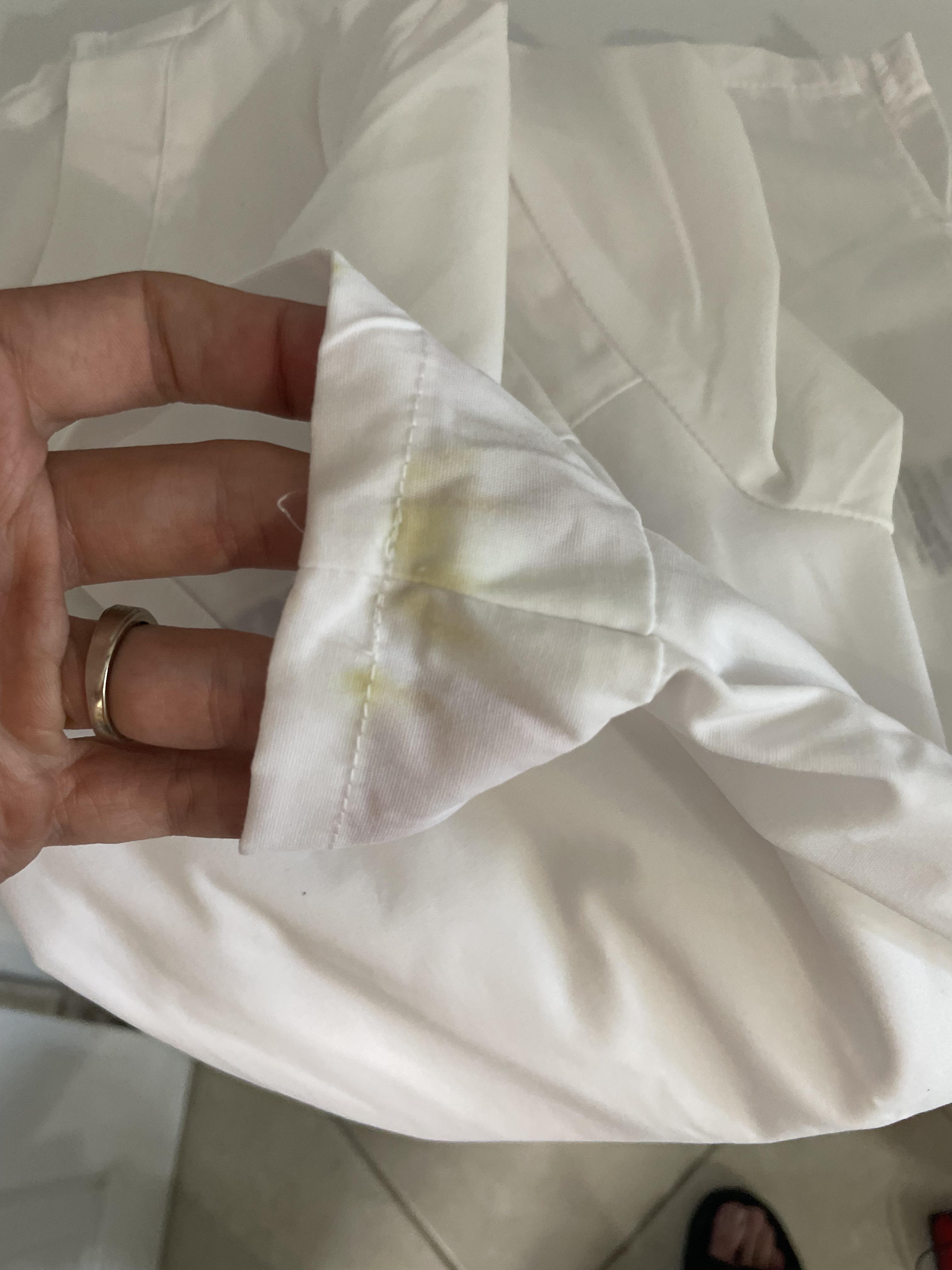 How can I remove this yellow stain from a white shirt? r/CleaningTips