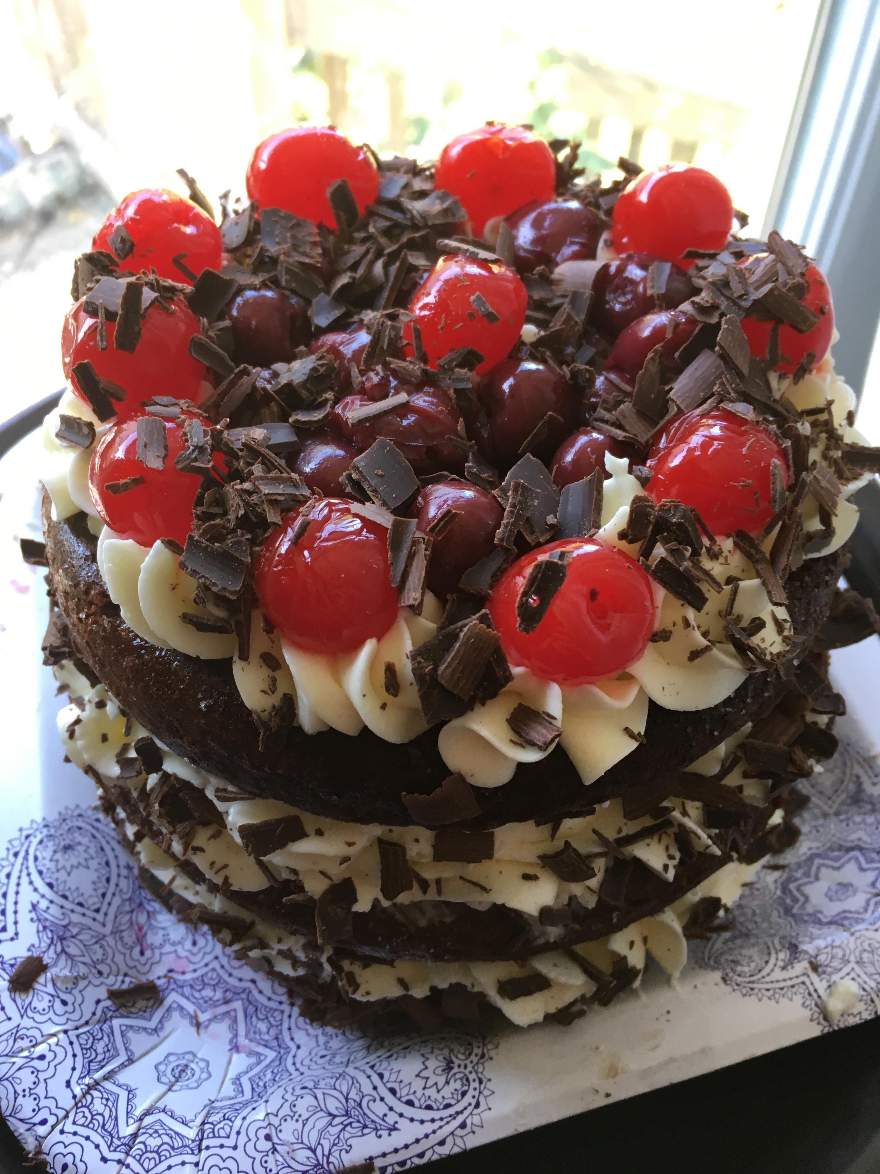Mini Black Forest cake Baking