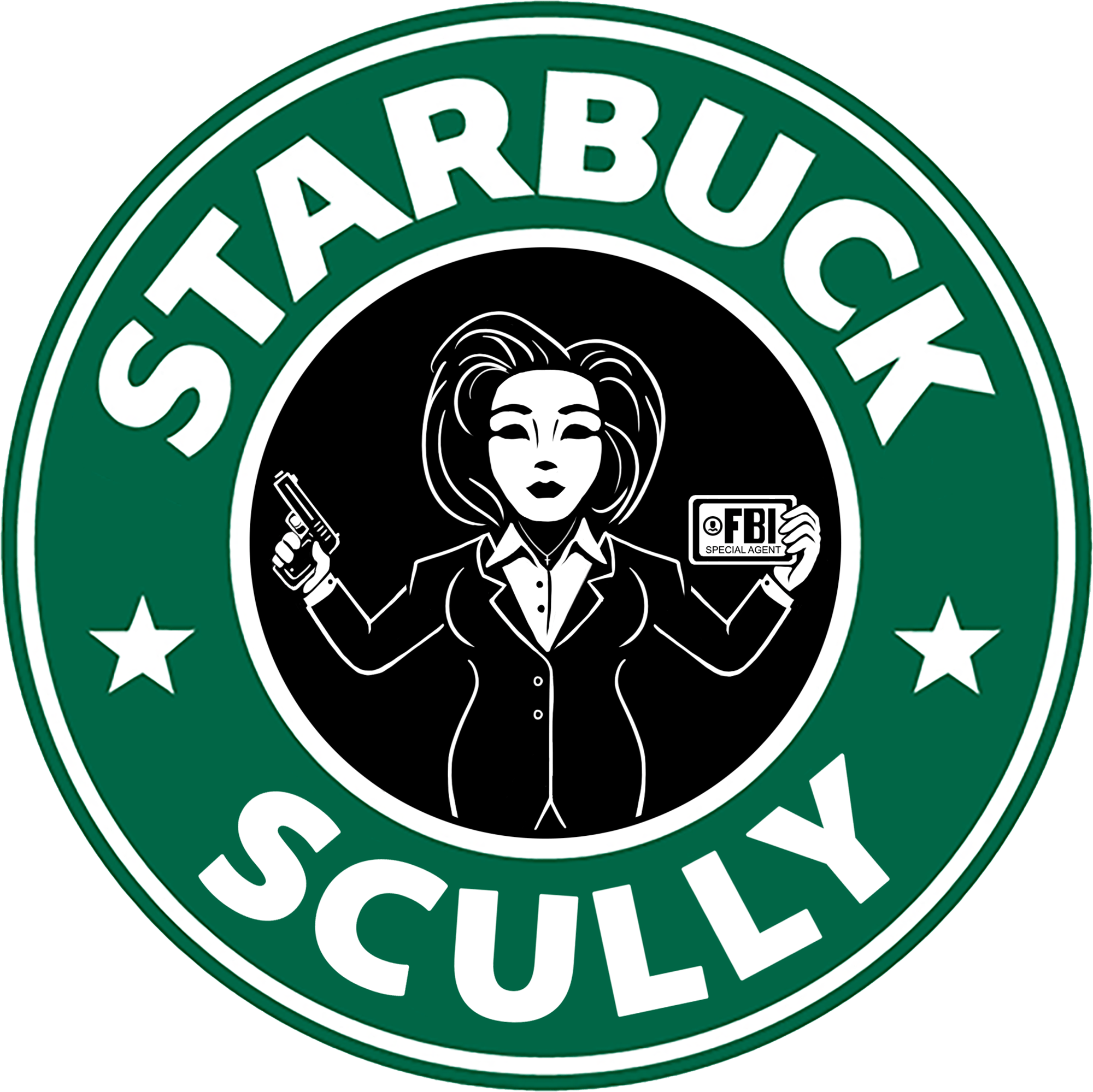 Starbuck Scully XFiles Fanart Vinyl Sticker r/stickerstore