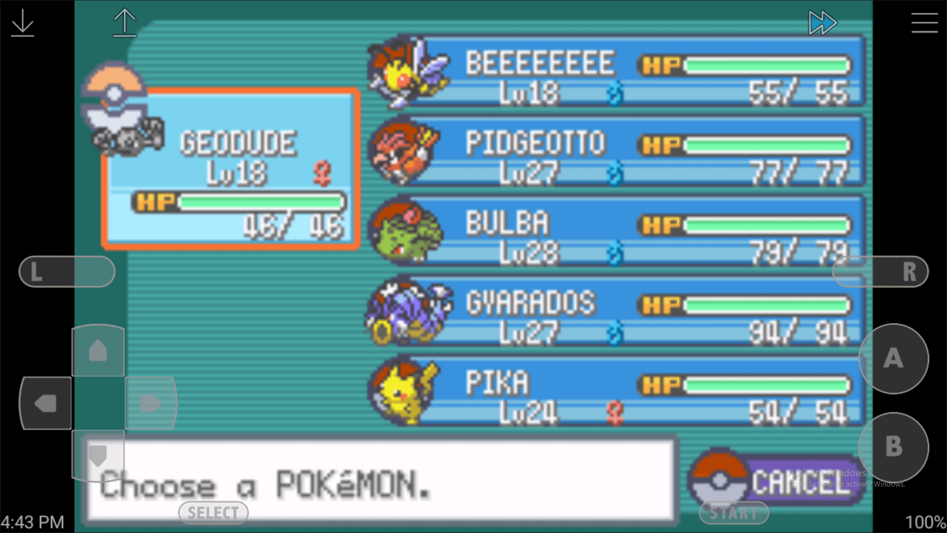 How is my team in fire red guys first time playing pokemonD r/pokemon