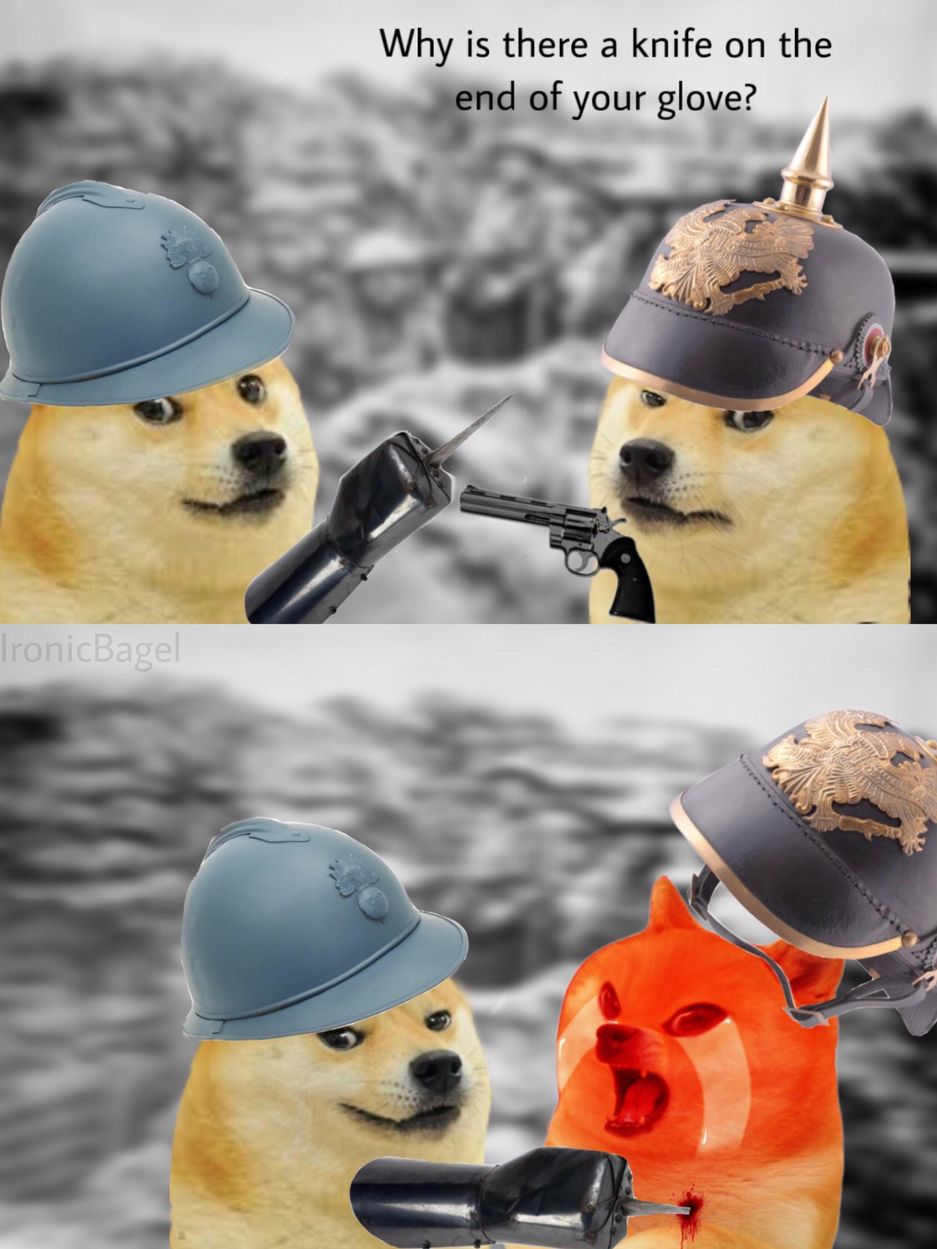 Imagine bringing a knife to a gun fight r/HistoryMemes