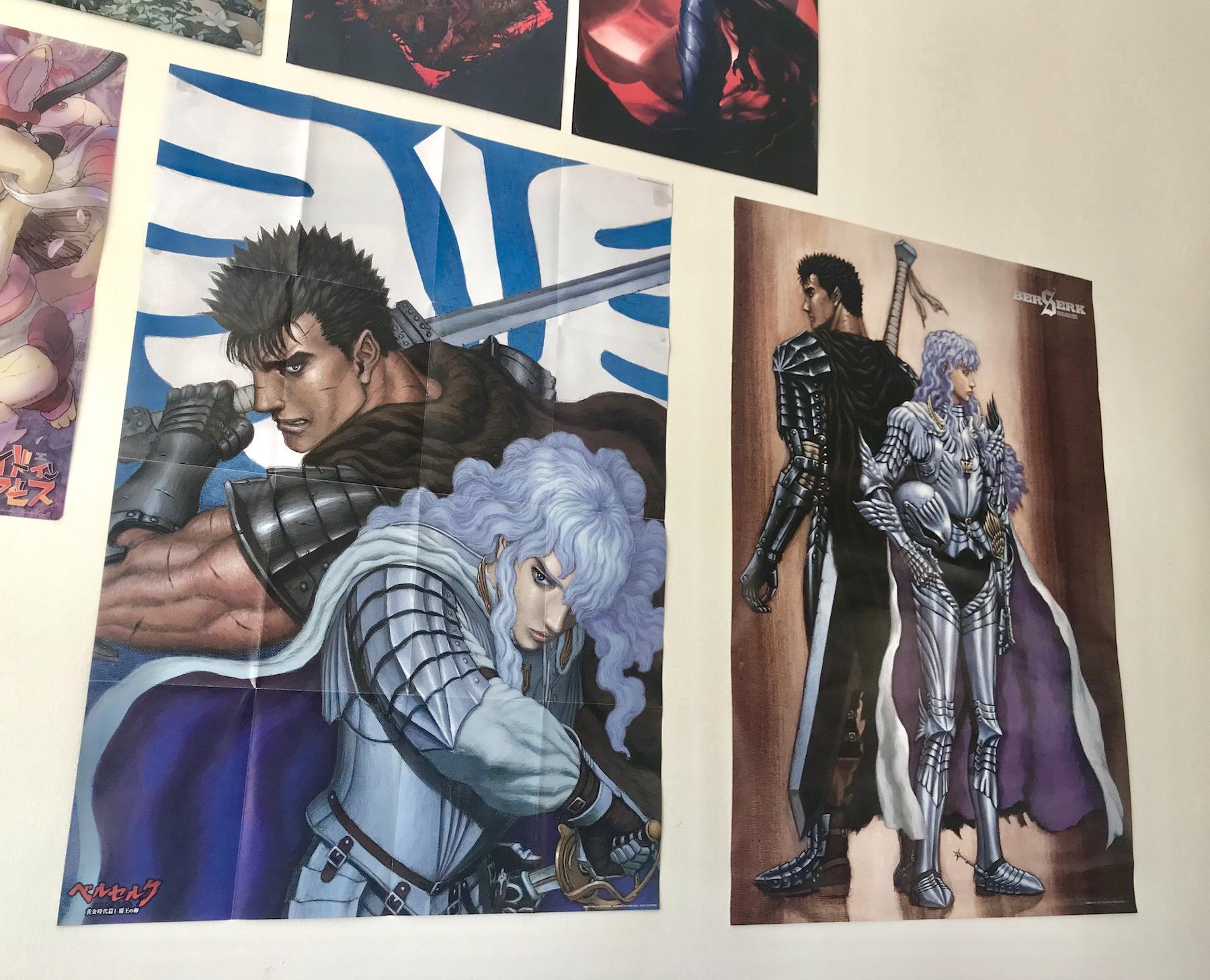 Official Young Animal Berserk posters I put up (links to