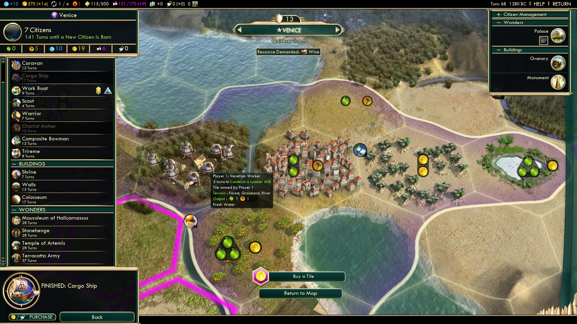 Why can I not build a water mill as Venice next to the Nile river? r/civ
